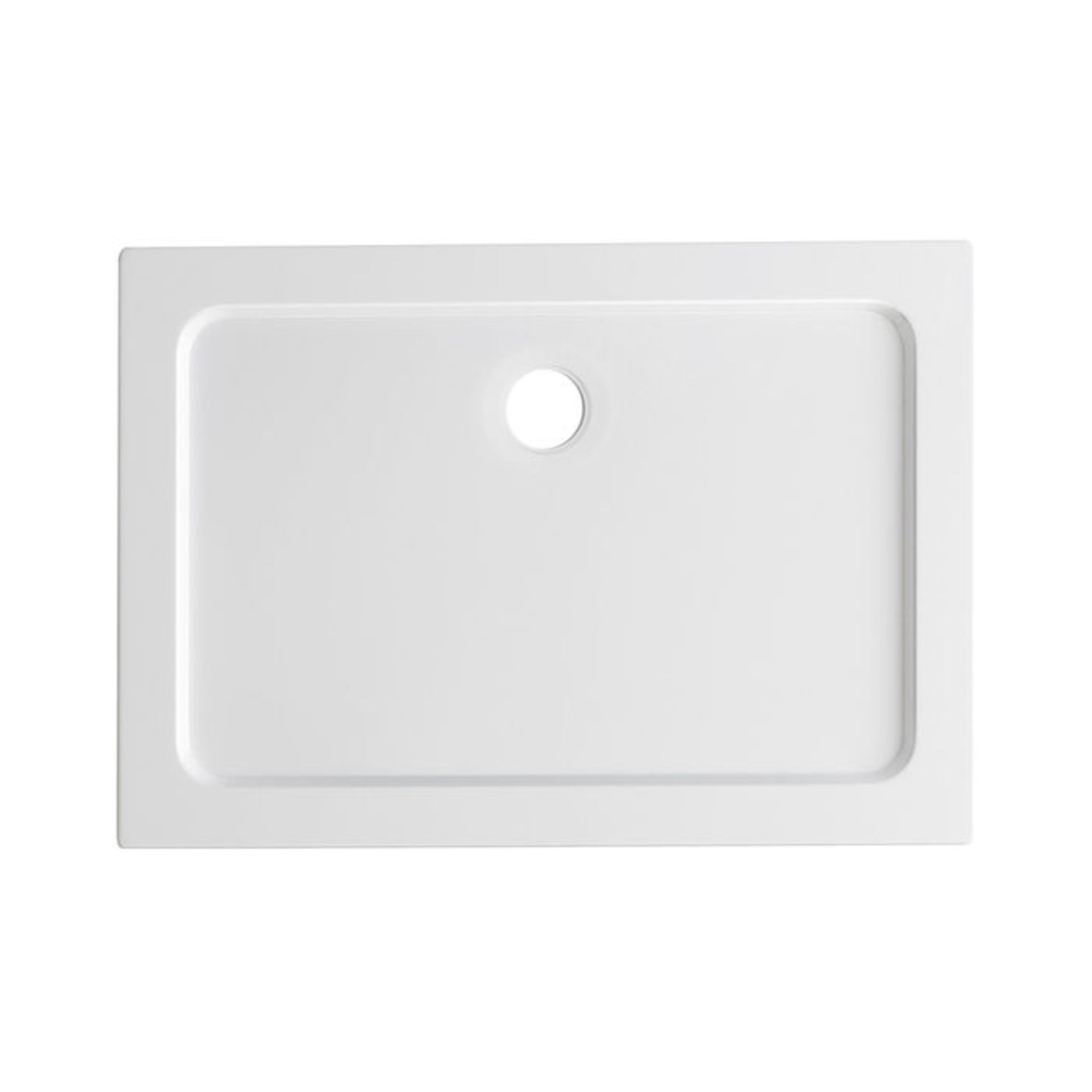 (P198) 1000x700mm Rectangular Ultra Slim Stone Shower Tray. Low profile ultra slim design Gel - Image 3 of 3