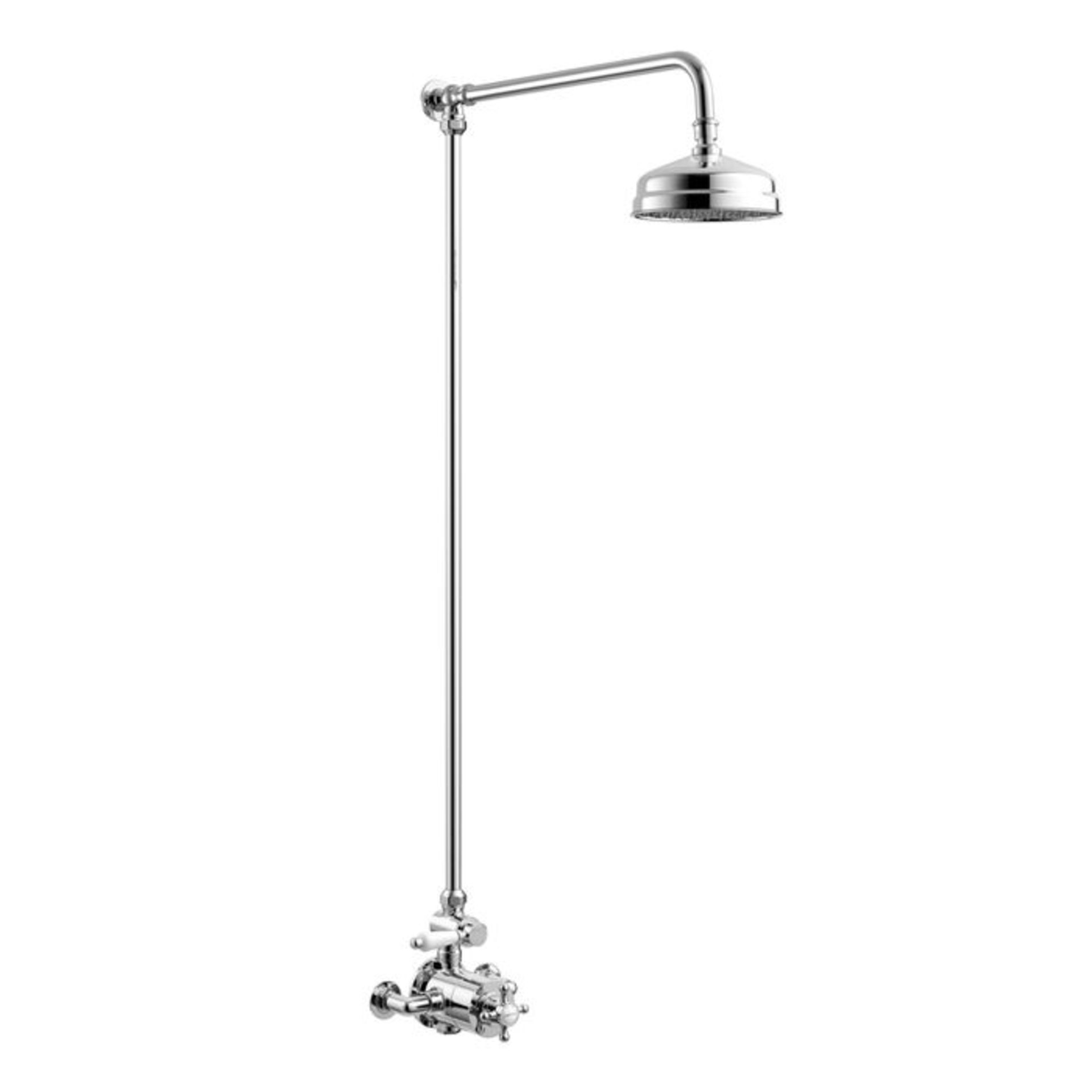 (P152) Traditional Exposed Thermostatic Shower Kit Medium Head. Traditional exposed valve completes - Image 2 of 3