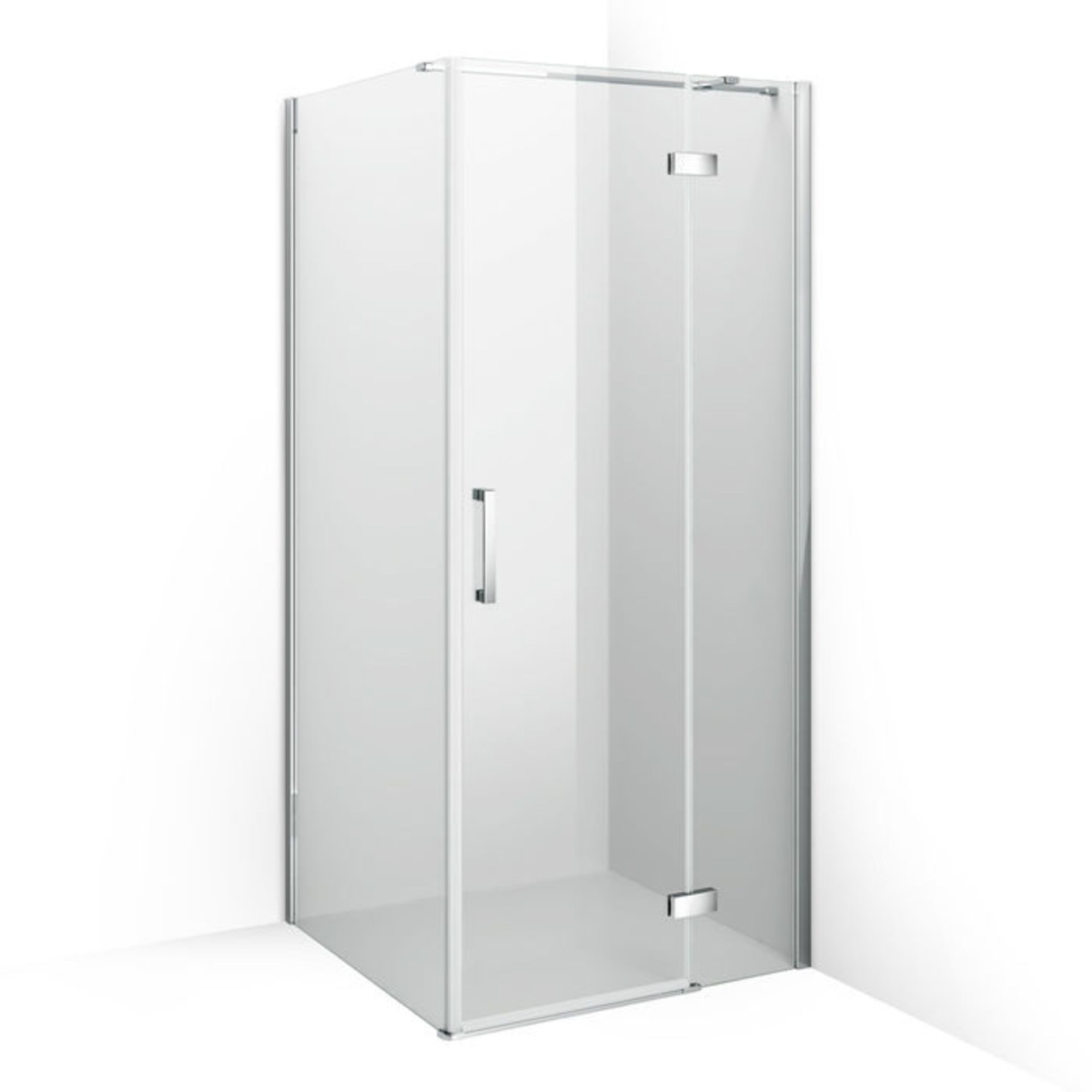 (MT44) 1000x900mm - 8mm - Premium EasyClean Hinged Door Shower Enclosure. RRP £749.99. 8mm EasyClean - Image 4 of 5