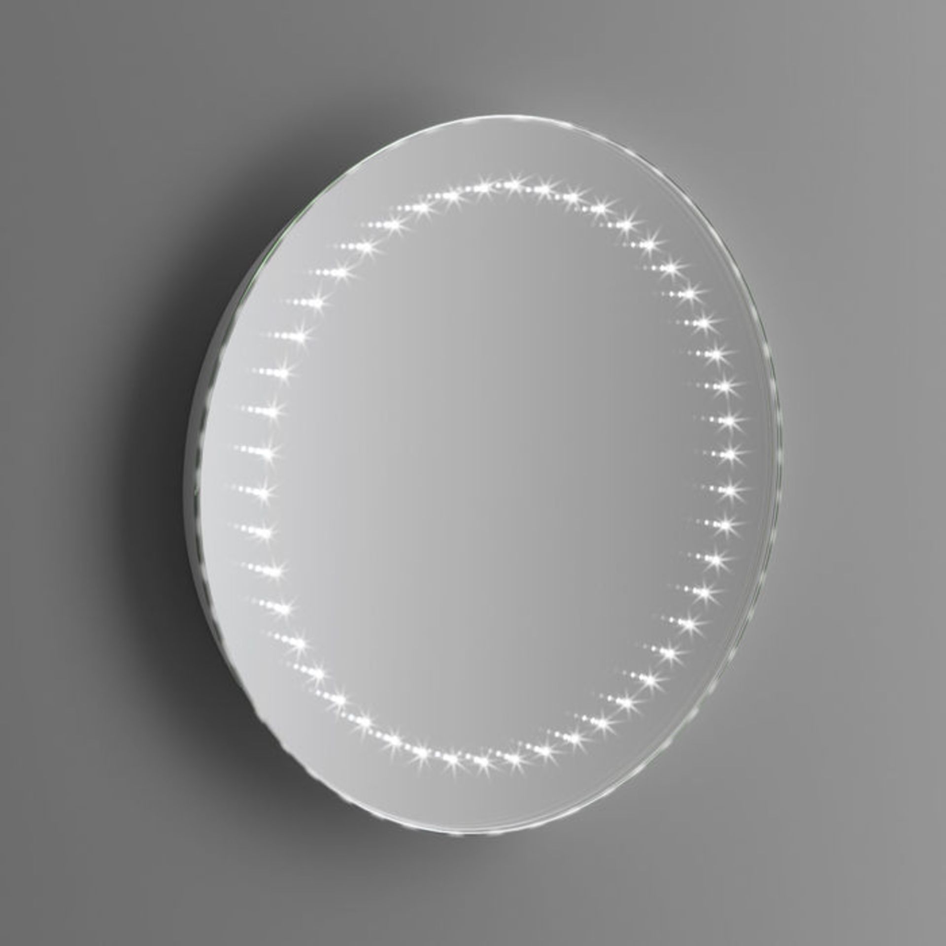 (MT178) 500x500mm Orb Round Illuminated LED Mirror - Battery Operated. Energy saving controlled On / - Image 3 of 3