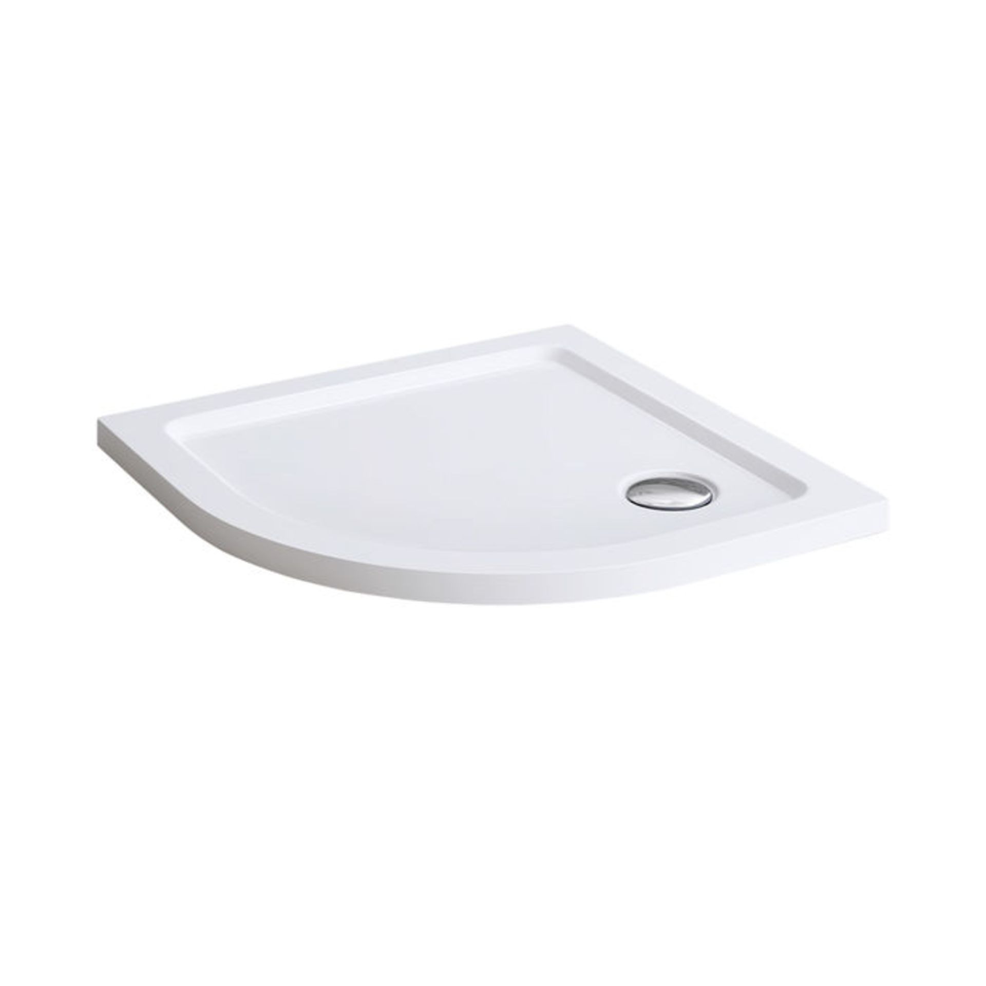 (PA69) 800x800mm Quadrant Lightweight PU Shower Tray. Strong Slimline low profile design, - Image 2 of 2