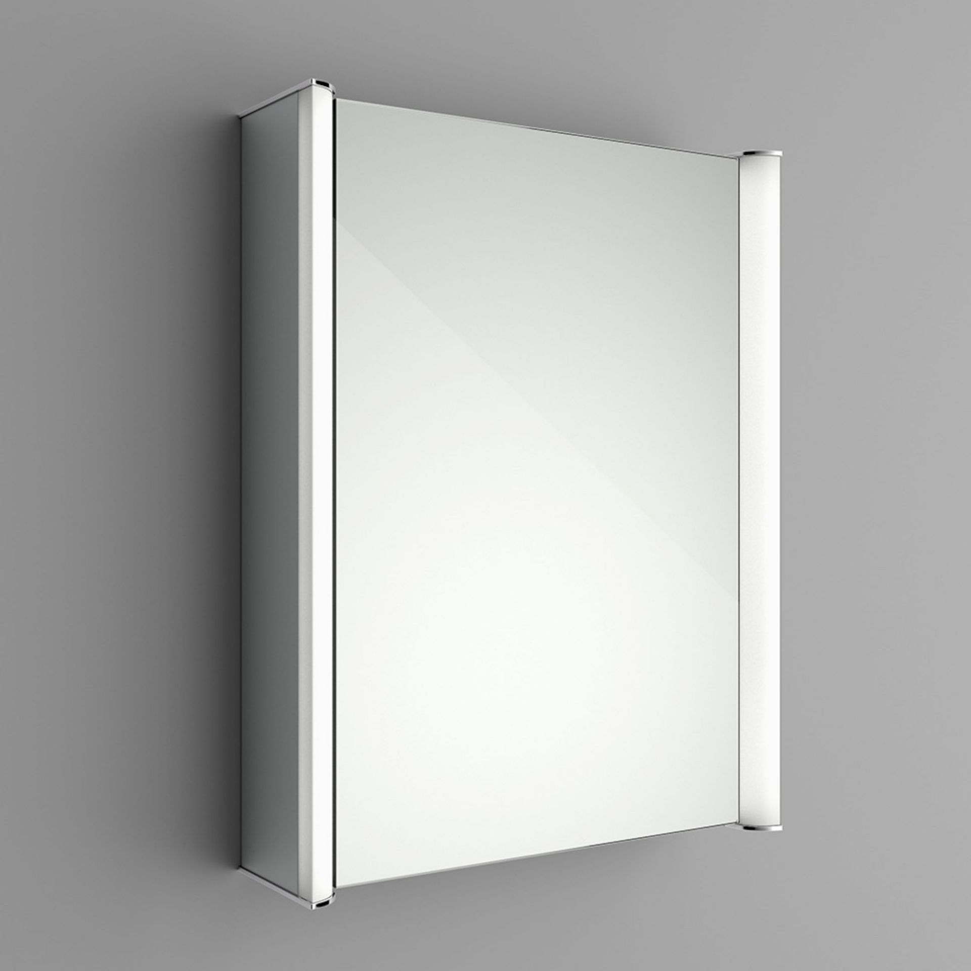 (DK41) 450x600mm Bloom Illuminated LED Mirror Cabinet - Shaver Socket. RRP £474.99. Double Sided - Image 3 of 4