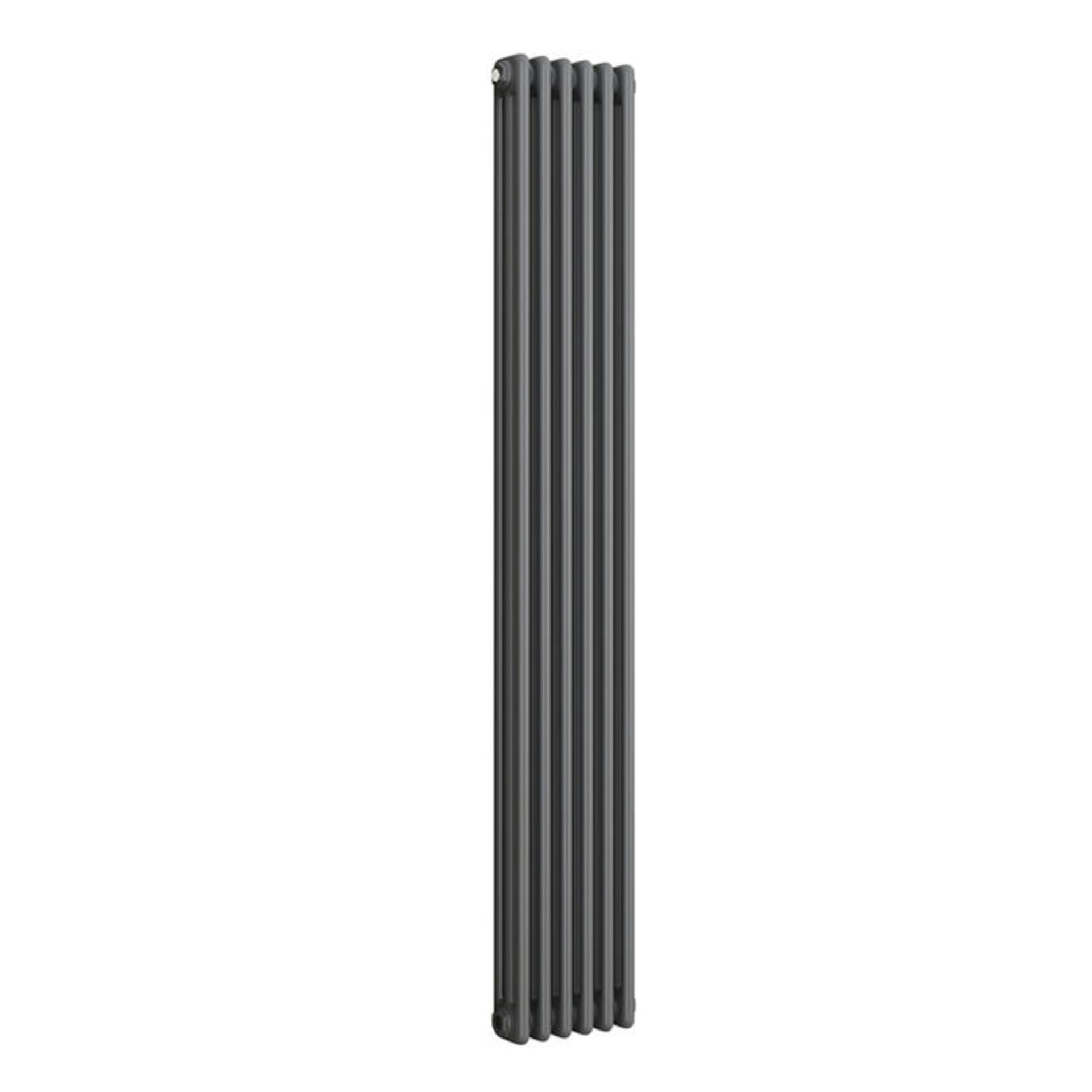 (DK128) 1800x290mm Anthracite Triple Panel Vertical Colosseum Traditional Radiator. RRP £430.99. - Image 3 of 4