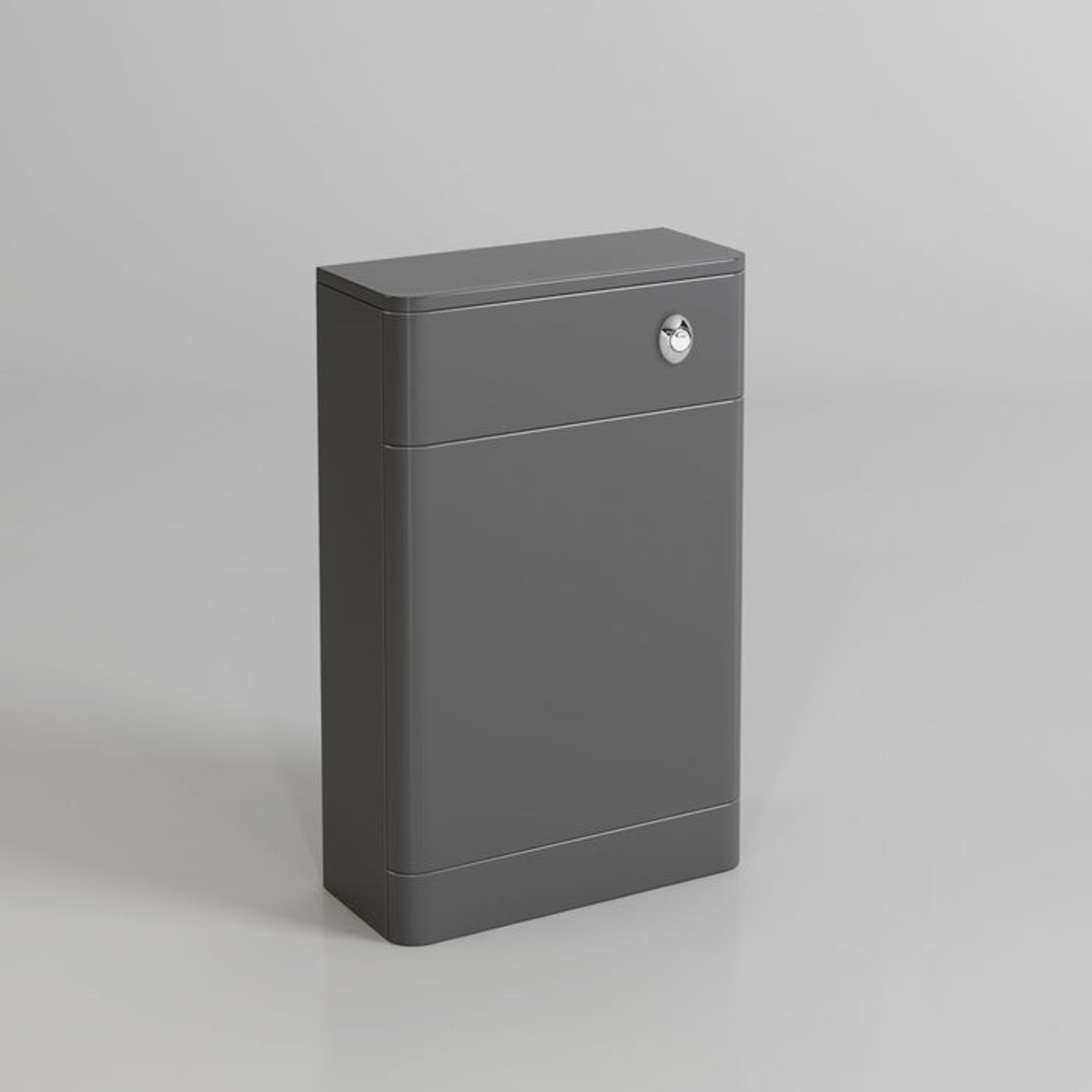 (DK19) 500mm Gloss Grey Back To Wall Toilet Unit. RRP £119.99. Engineered with everyday use in mind, - Image 3 of 4