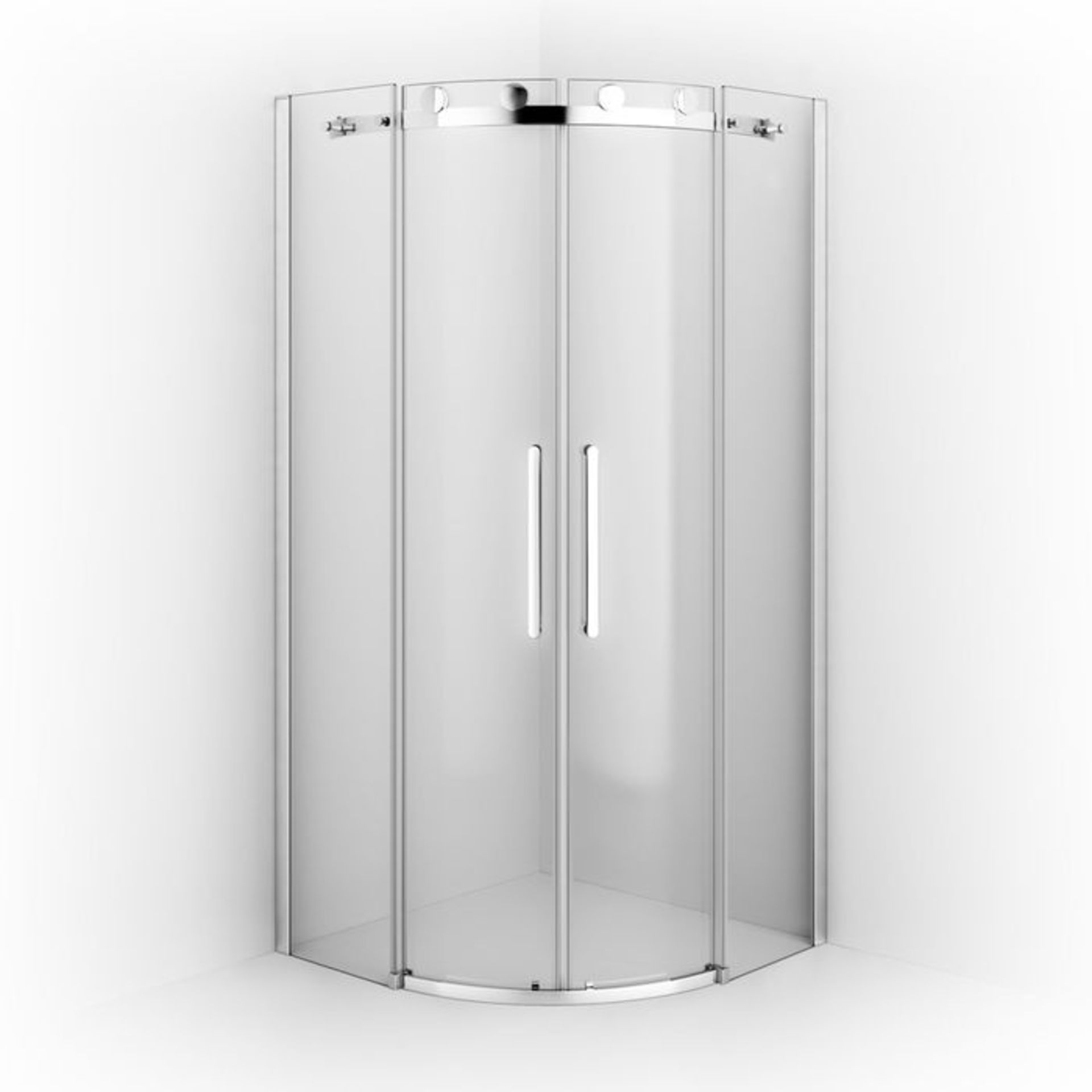 (DK48) 1000x1000mm - 8mm - Designer Frameless EasyClean Quadrant Shower Enclosure. RRP £549.99. - Image 5 of 6