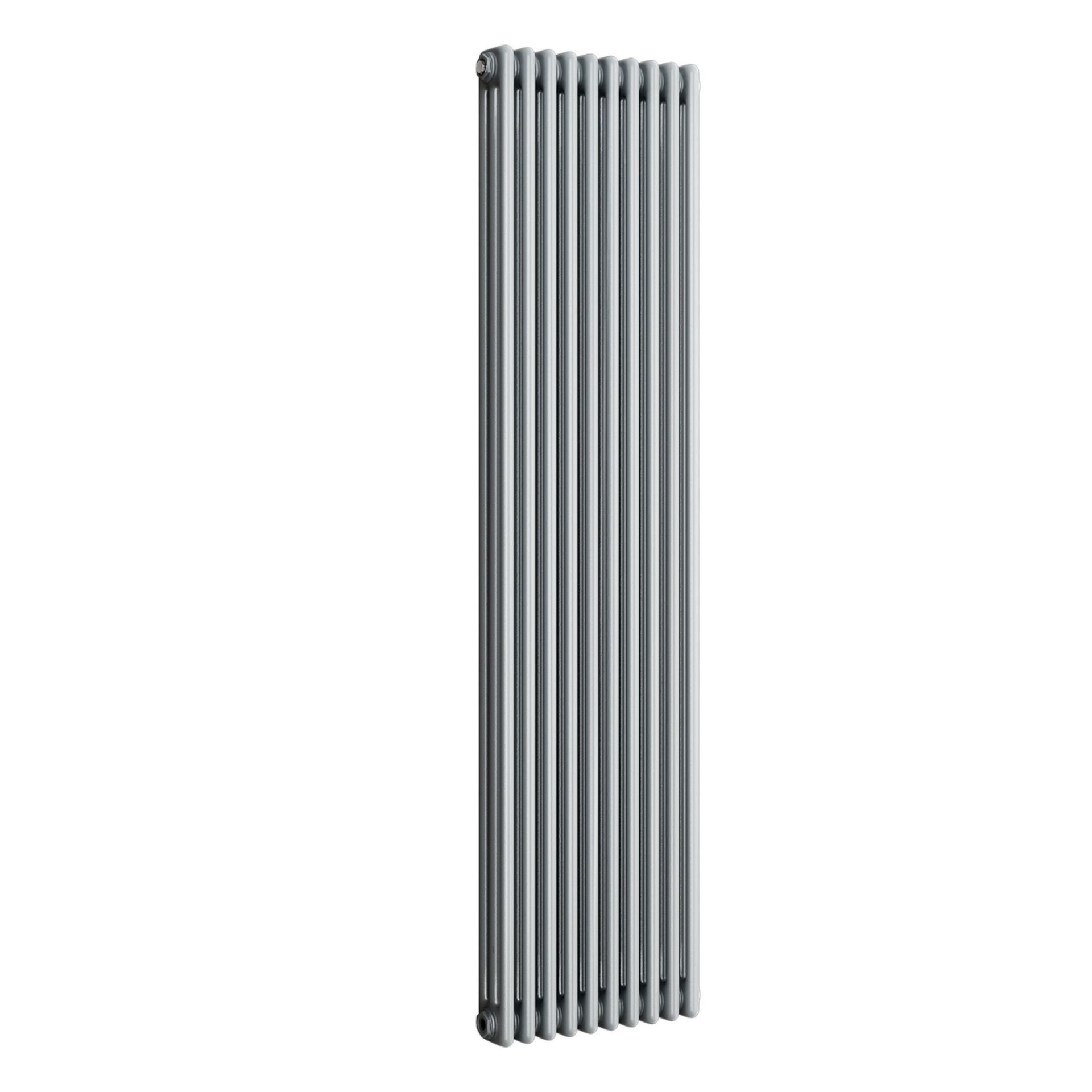 (VN191) 1800x468mm Earl Grey Panel Vertical Colosseum Traditional Radiator. RRP £484.99. Made from - Image 3 of 3