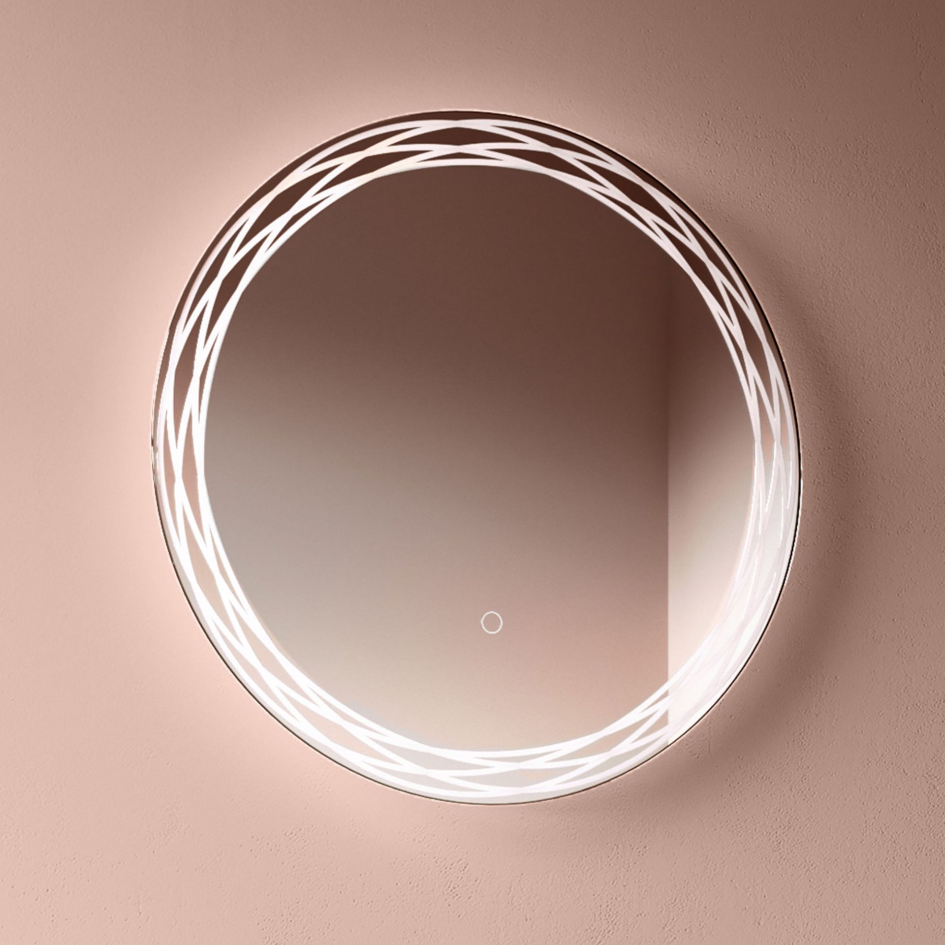 (DK190) 600x600 Neptune Round Illuminated LED Mirror. RRP £399.99. We love this mirror as it - Image 2 of 5