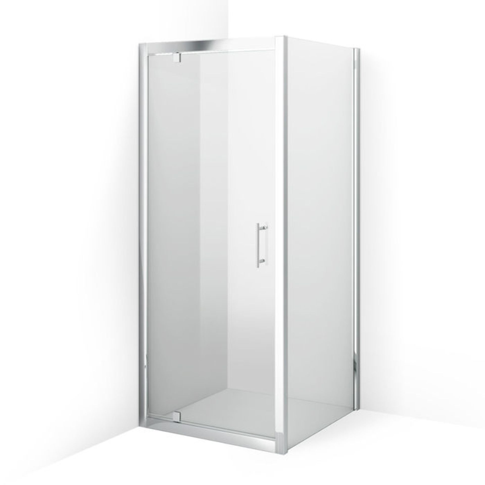 (DK46) 900x760mm - 6mm - Elements Pivot Door Shower Enclosure. RRP £307.99. 6mm Safety Glass Fully - Image 4 of 4