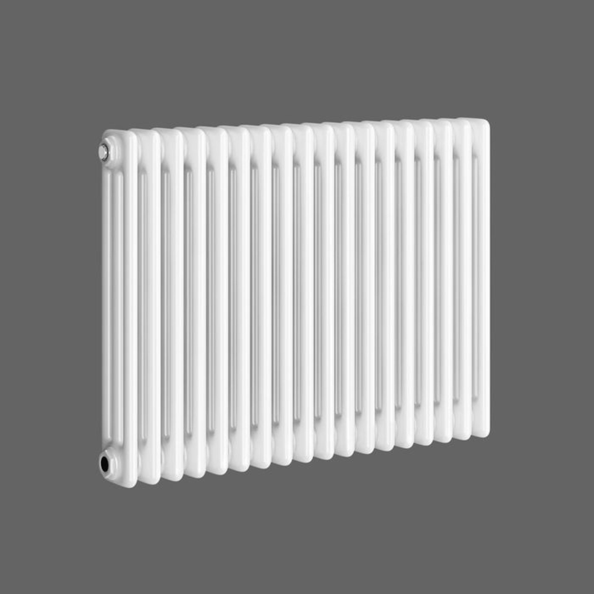 (DK8) 600x820mm White Triple Panel Horizontal Colosseum Radiator. RRP £409.99. Made from low - Image 4 of 4