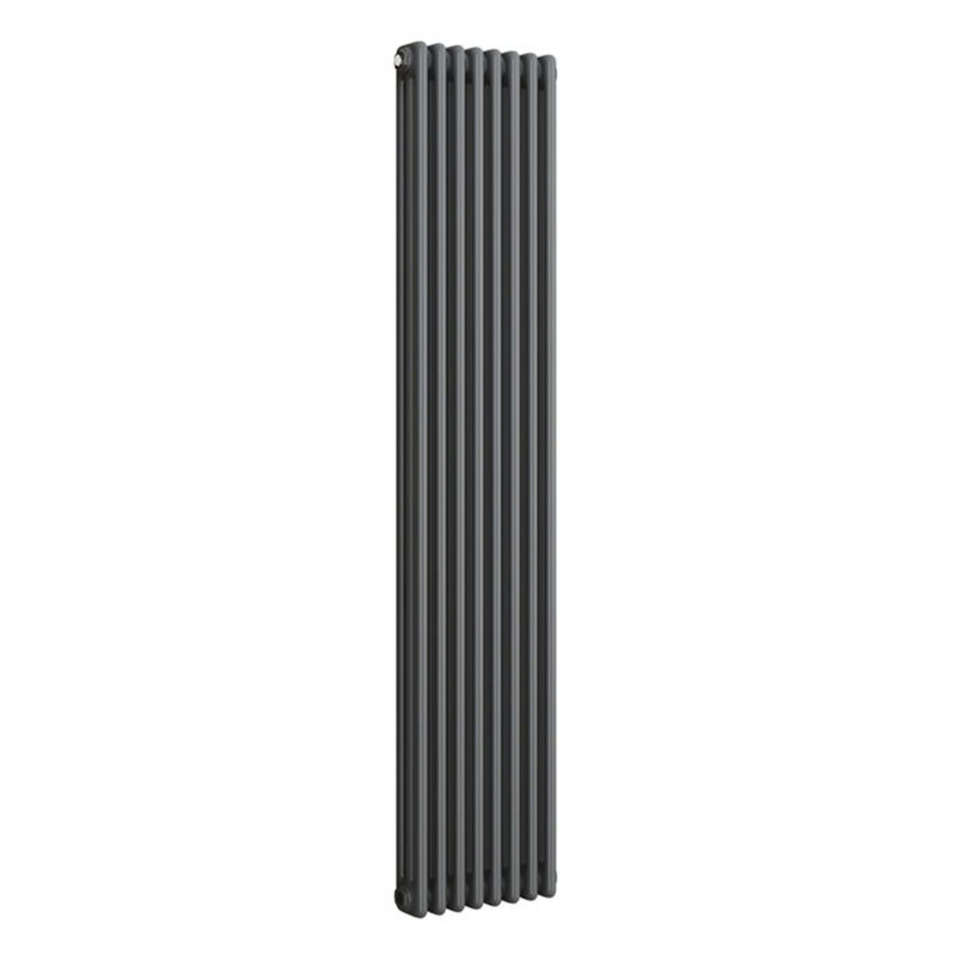 (DK64) 1800x380mm Anthracite Triple Panel Vertical Colosseum Traditional Radiator. RRP £429.99. Made - Image 4 of 4