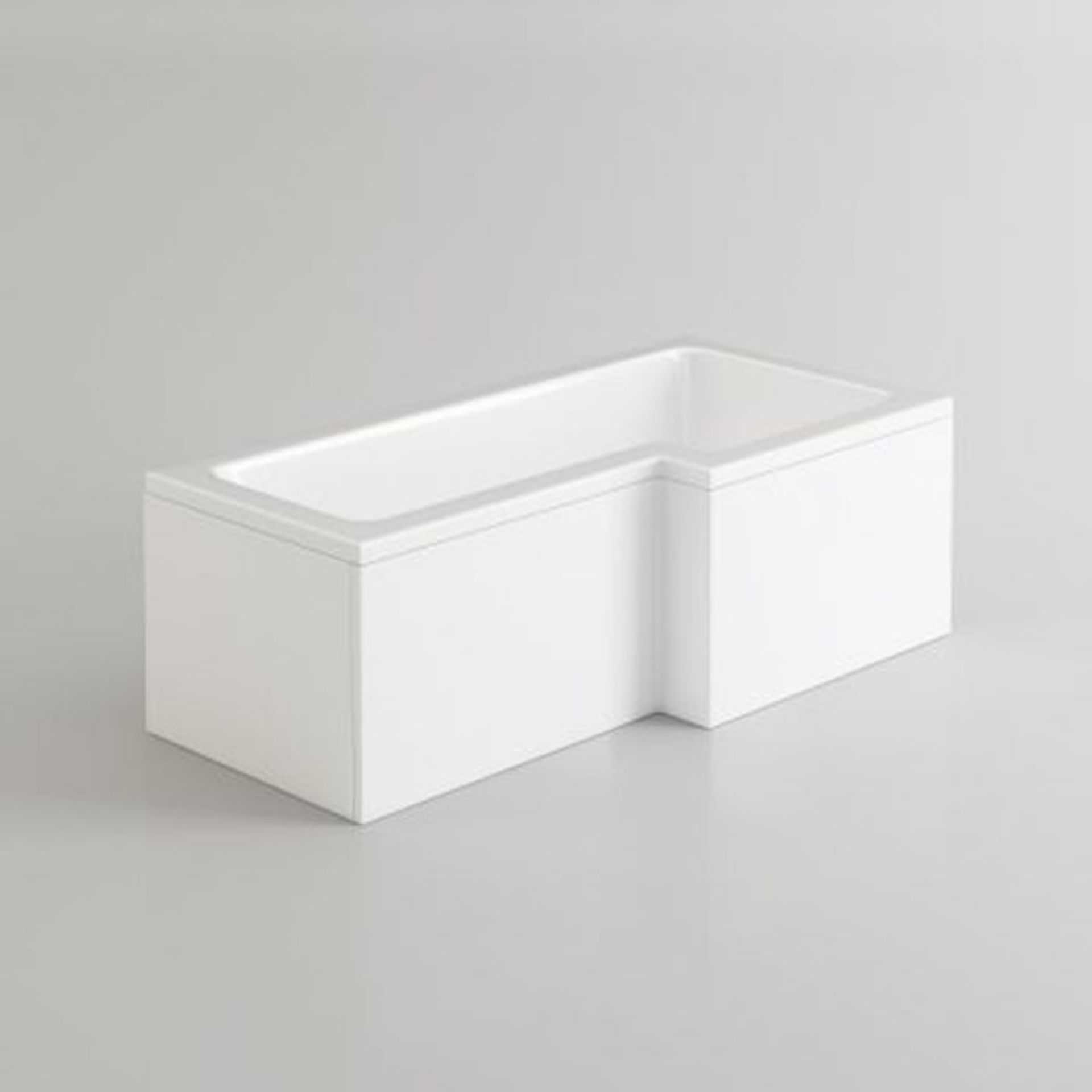 (DK34) 1700x850mm Right Hand L-Shaped Bath. RRP £349.99. Constructed from high quality acrylic - Image 4 of 5