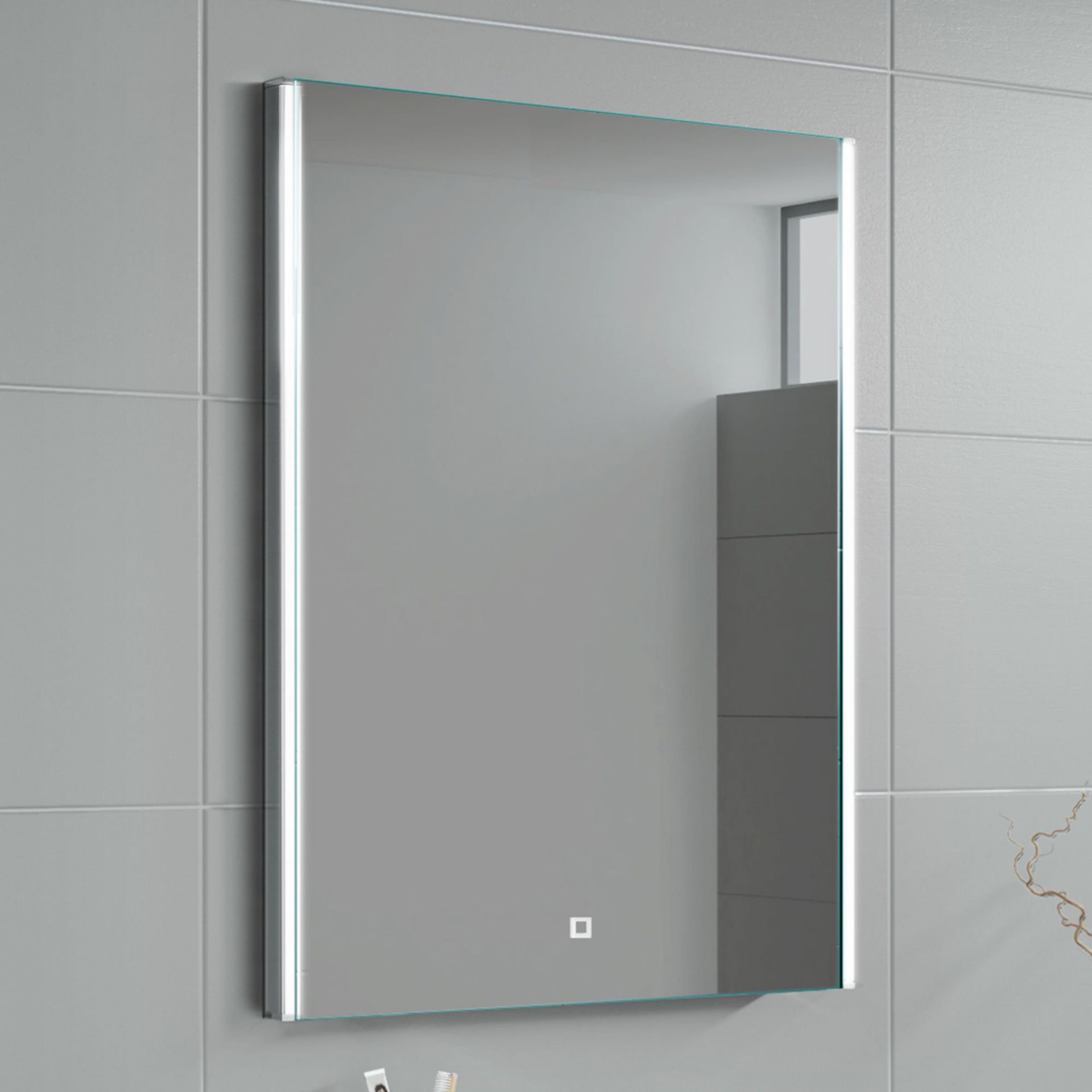 (DK21) 500x700mm Denver Illuminated LED Mirror - Switch Control. RRP £349.99. Energy efficient LED - Image 2 of 4