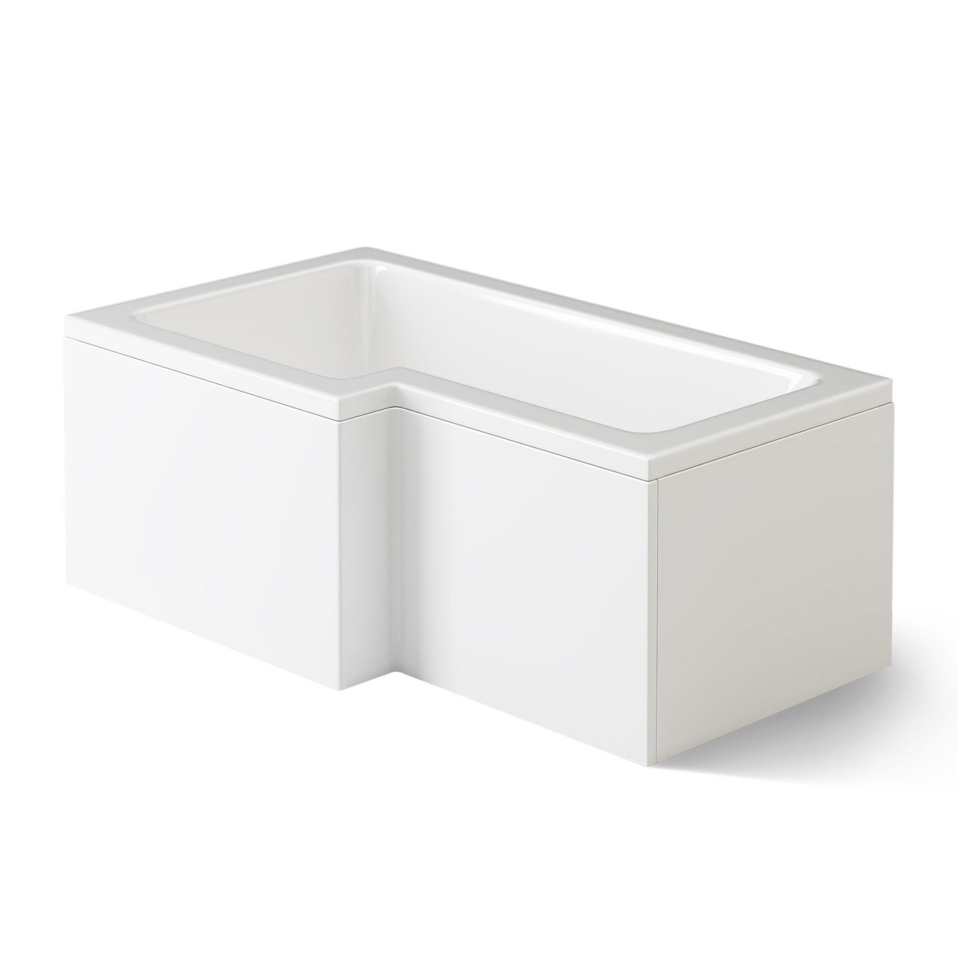 (DK35) 1600x850mm Left Hand L-Shaped Bath. RRP £349.99. Constructed from high quality acrylic - Image 5 of 6