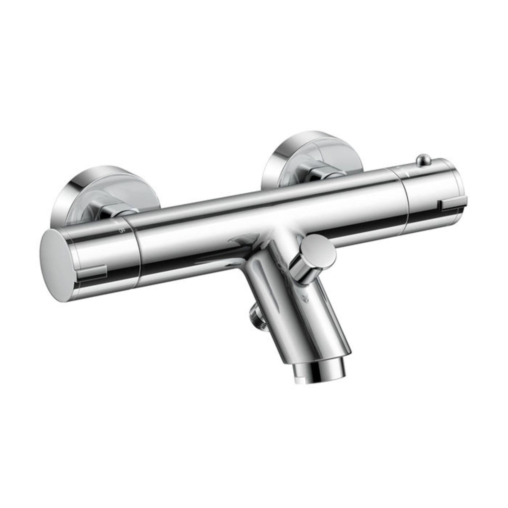 (P230) Slimline Wall Mounted Mixer and Bath Filler Chrome plated solid brass mixer Built in anti-