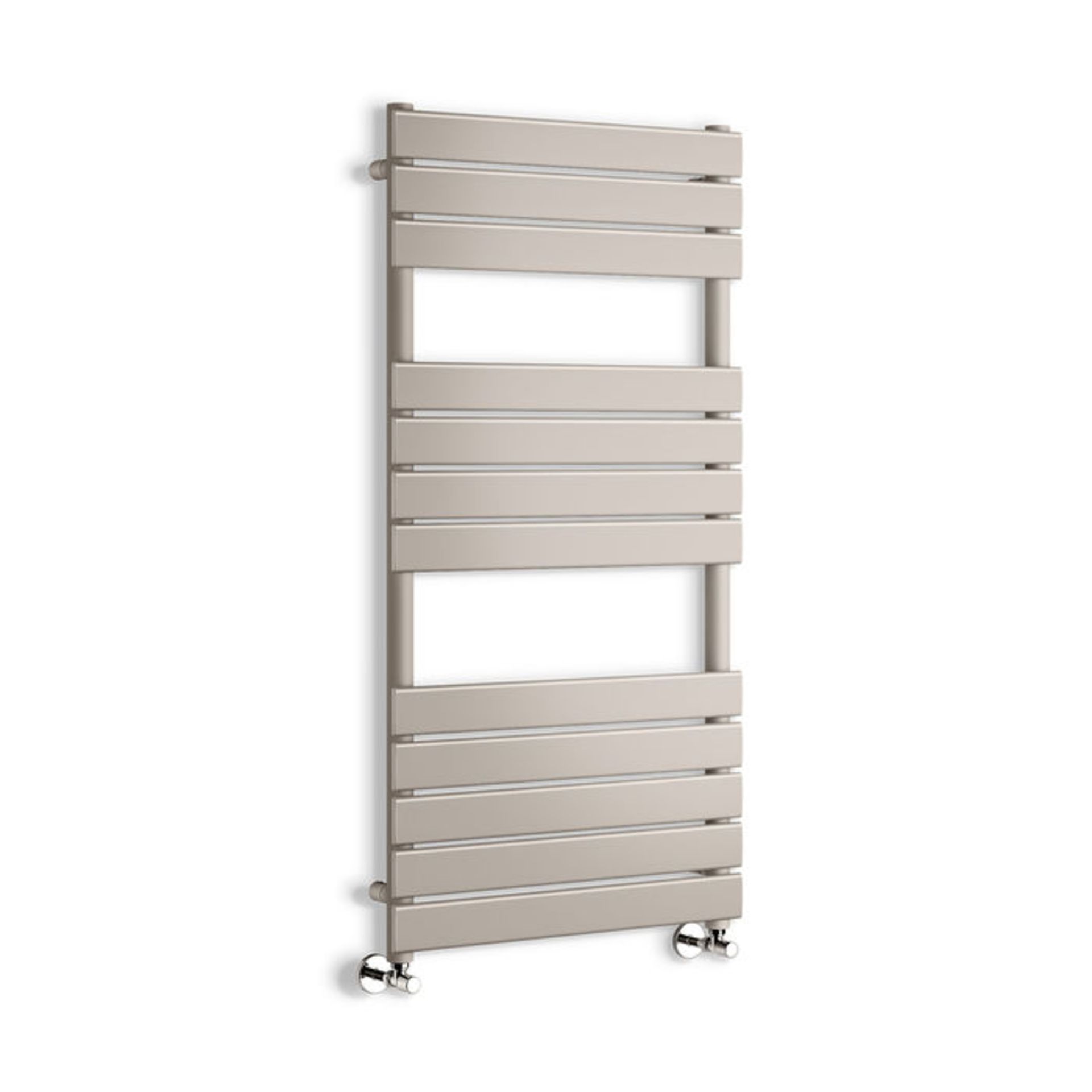 (TS254) 1200x600mm Latte Flat Panel Ladder Towel Radiator. Made from high quality low carbon - Image 3 of 3