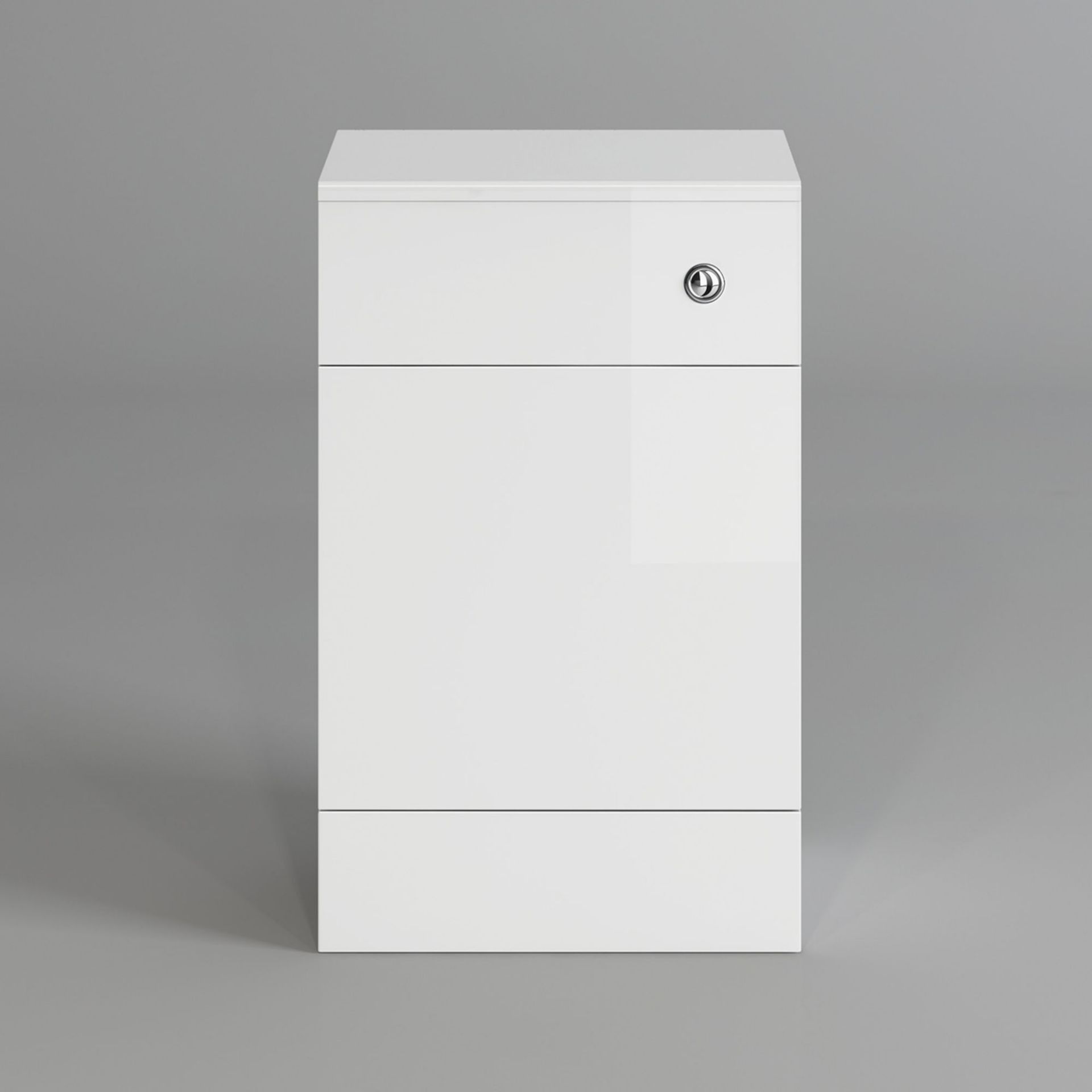 (SP53) 500mm Harper Gloss White Back To Wall Toilet Unit. RRP £119.99. Our discreet unit cleverly - Image 4 of 4