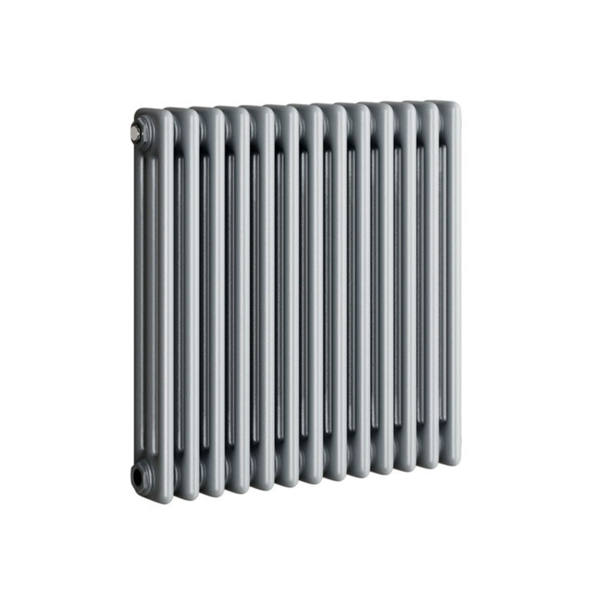 (VN222) 600x600mm Earl Grey Triple Panel Horizontal Colosseum Traditional Radiator. RRP £399.99. Low - Image 4 of 4