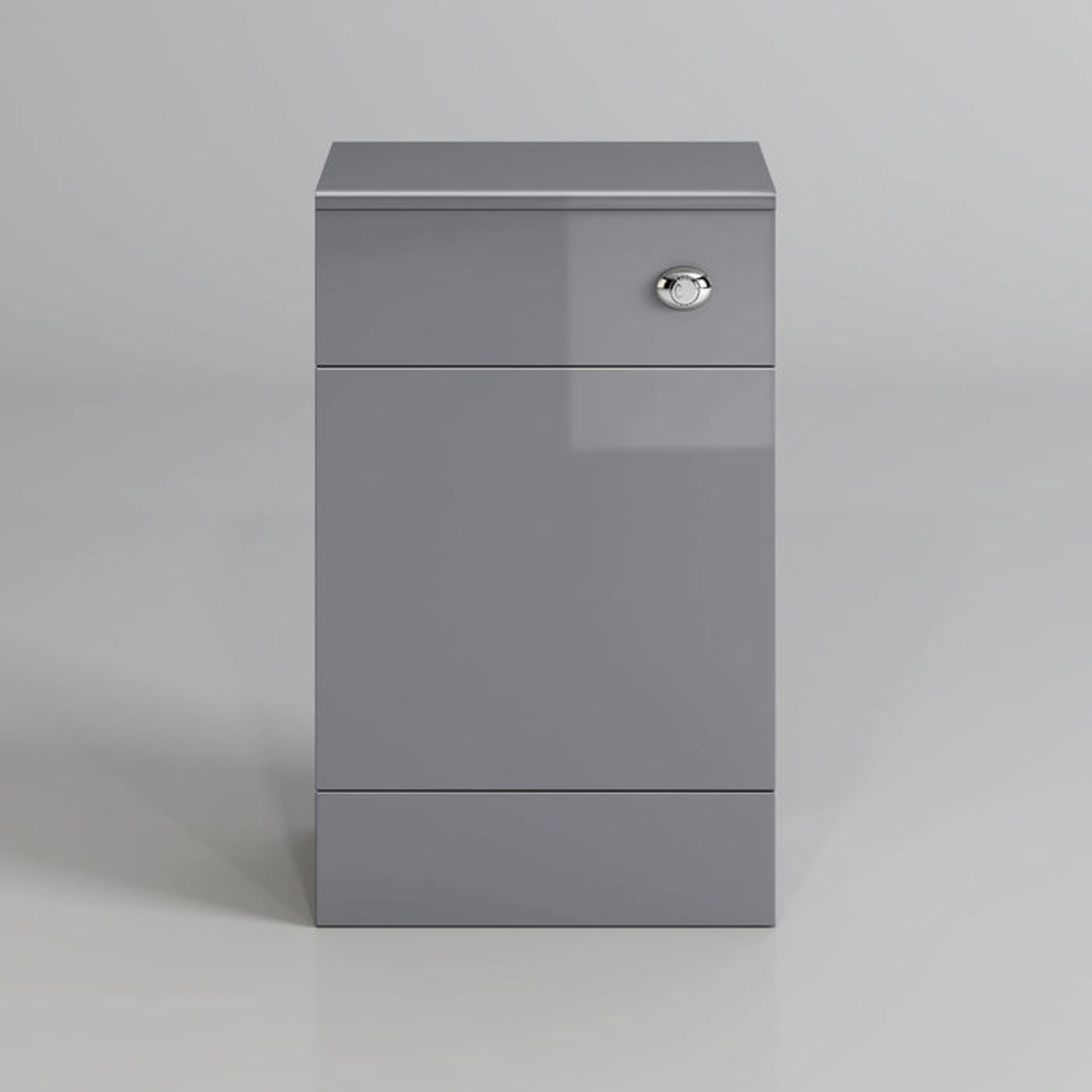 (SP54) 500mm Harper Gloss Grey Back To Wall Toilet Unit. RRP £119.99. Our discreet unit cleverly - Image 3 of 3