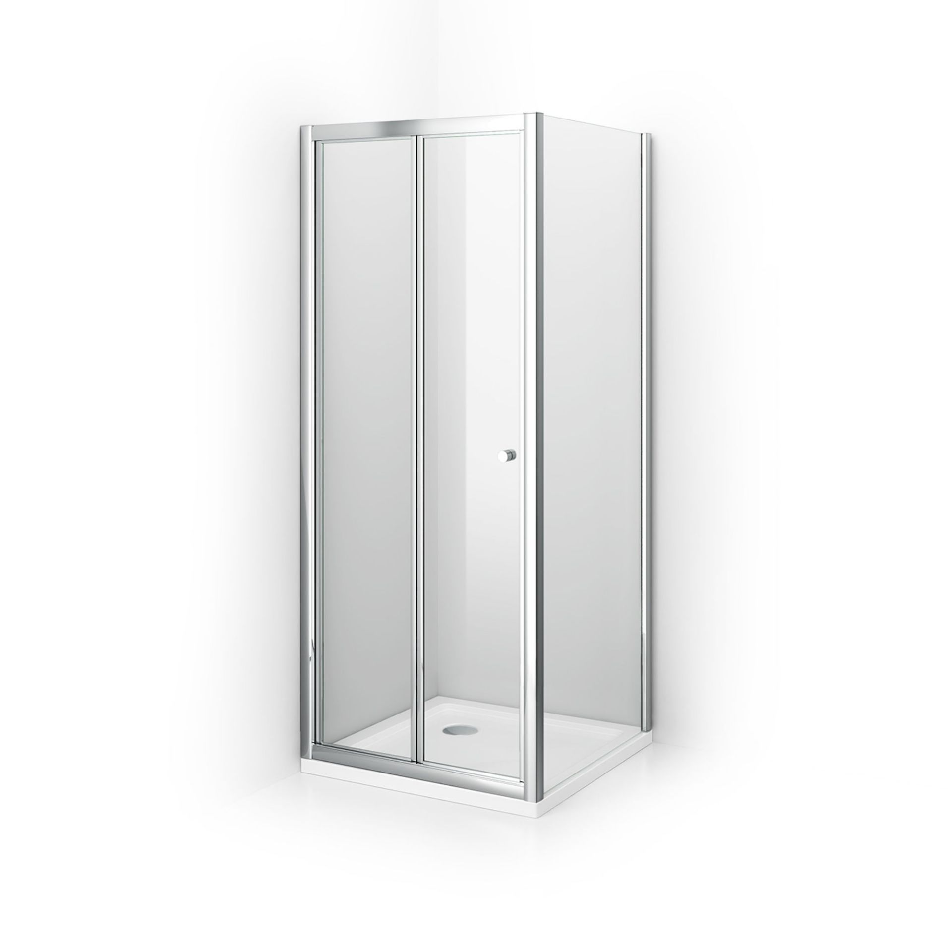 (SP33) 800x800mm Square Lightweight PU Shower Tray. Strong & Slimline low profile design, - Image 3 of 3