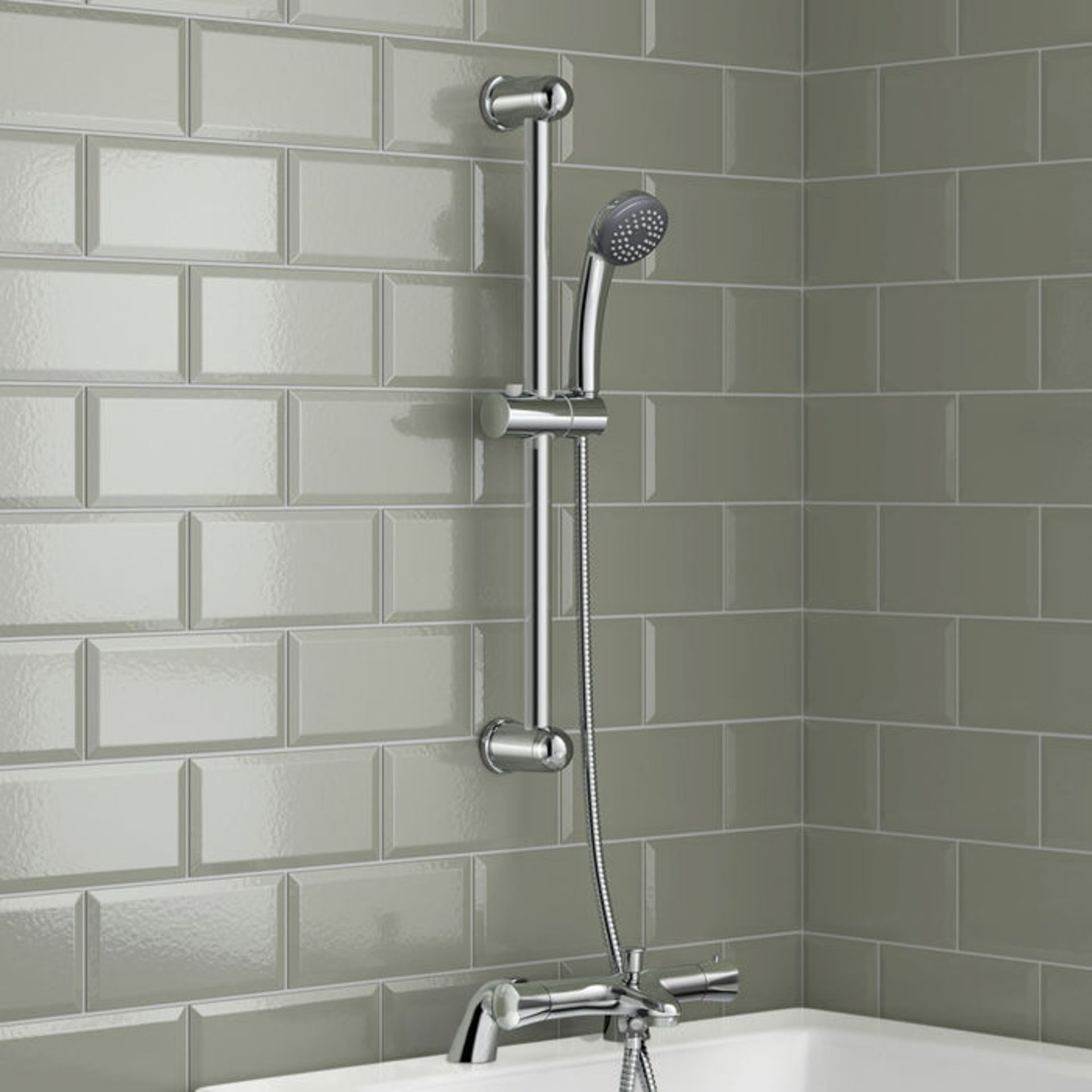 (SP29) Deck Mounted Round Thermostatic Bar Mixer Kit with Bath Filler. We love this because it