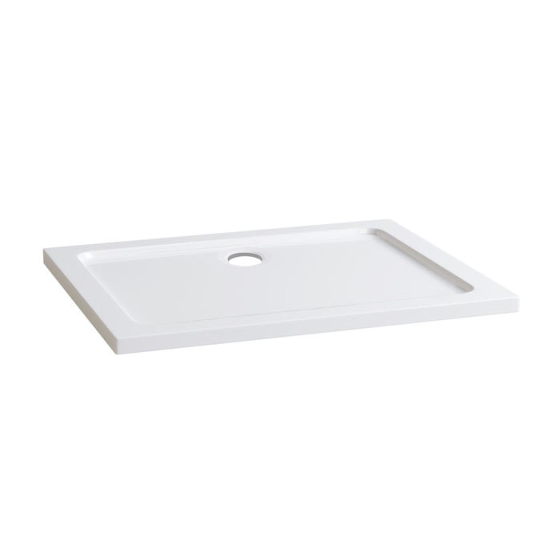 (SP35) 1000x800mm Rectangular Ultra Slim Stone Shower Tray. RRP £249.99. Low profile ultra slim - Image 2 of 2