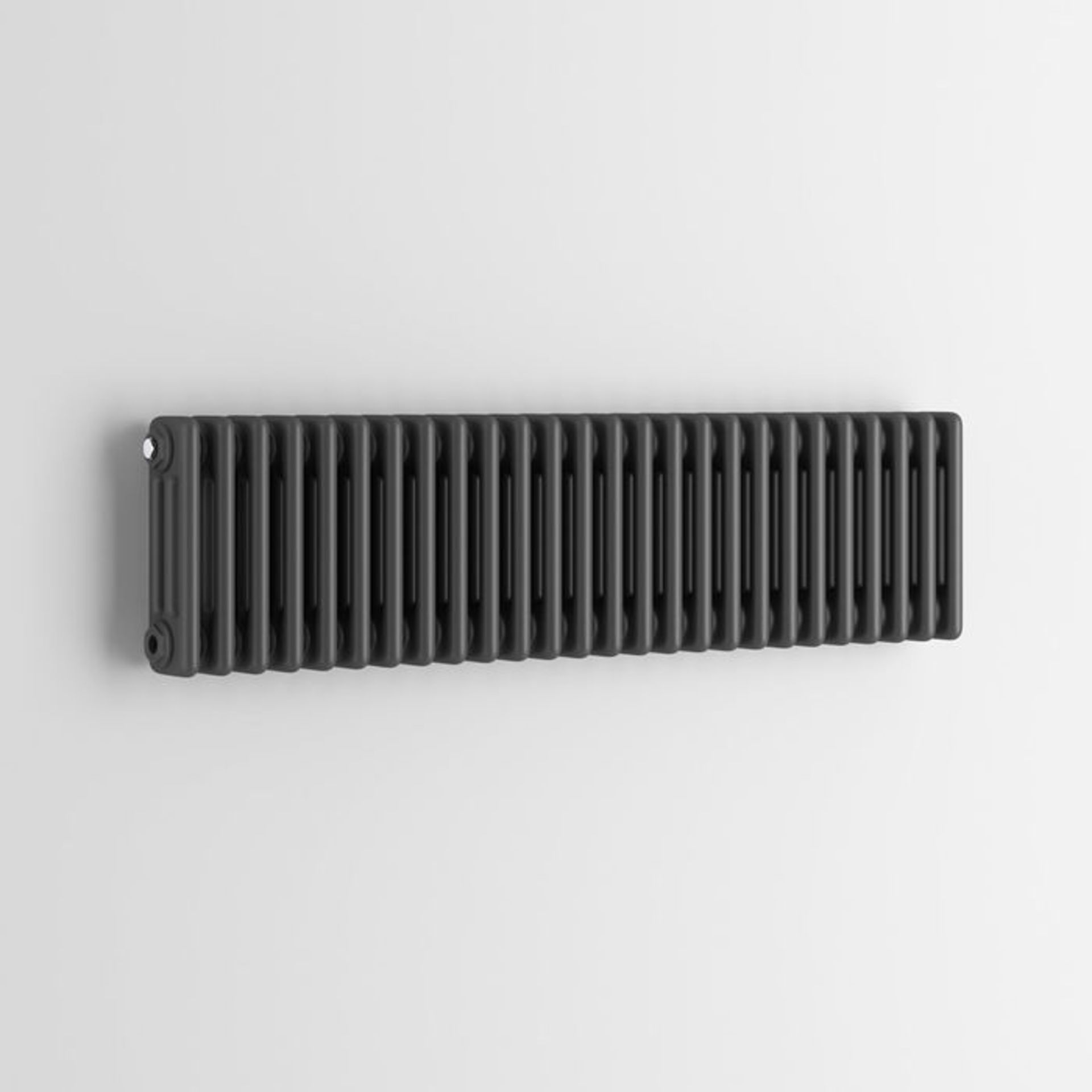 (SP23) 300x1188mm Anthracite Triple Panel Horizontal Colosseum Traditional Radiator. RRP £574.99. - Image 3 of 3