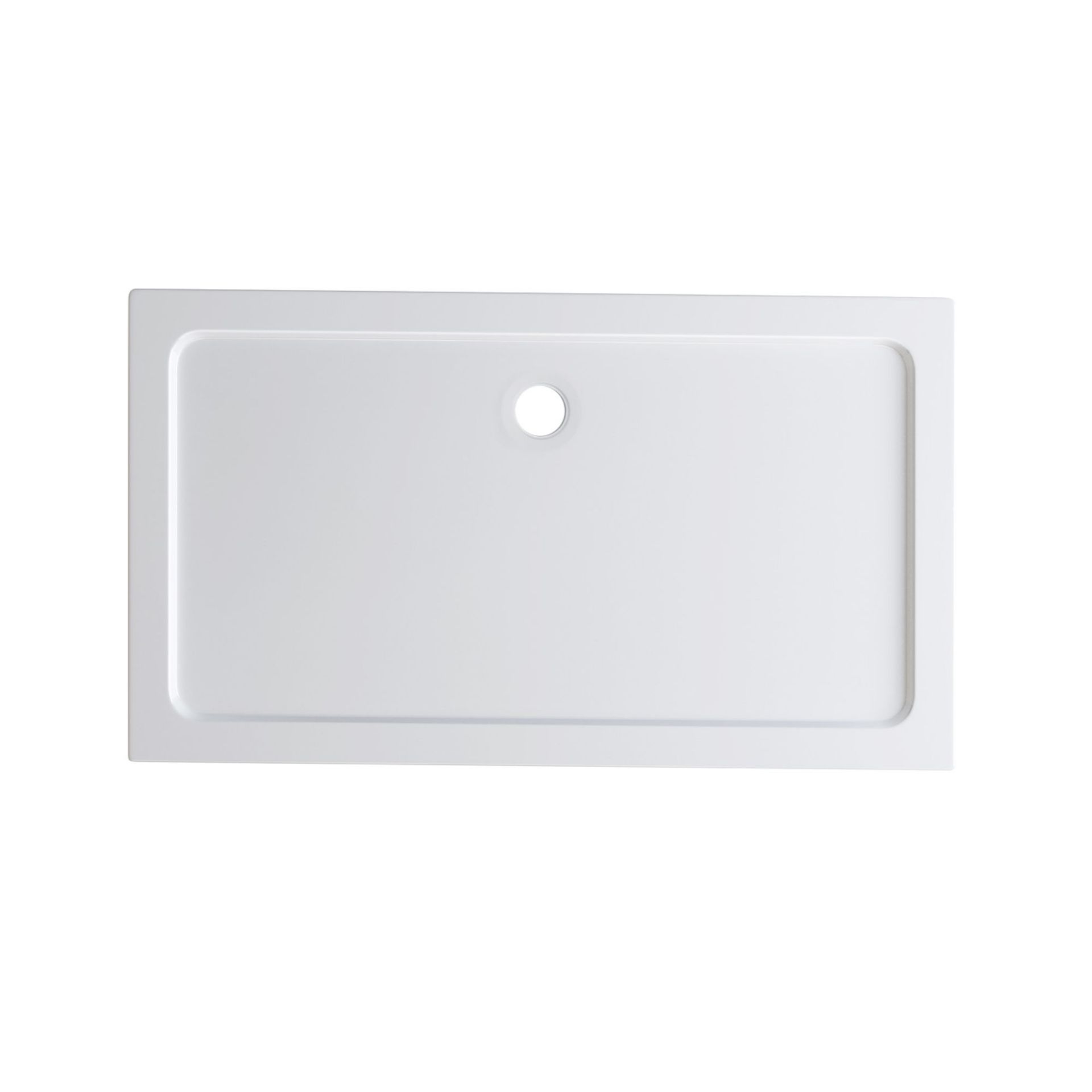 (SP39) 1400x800mm Rectangular Ultra Slim Stone Shower Tray. Low profile ultra slim design Gel coated