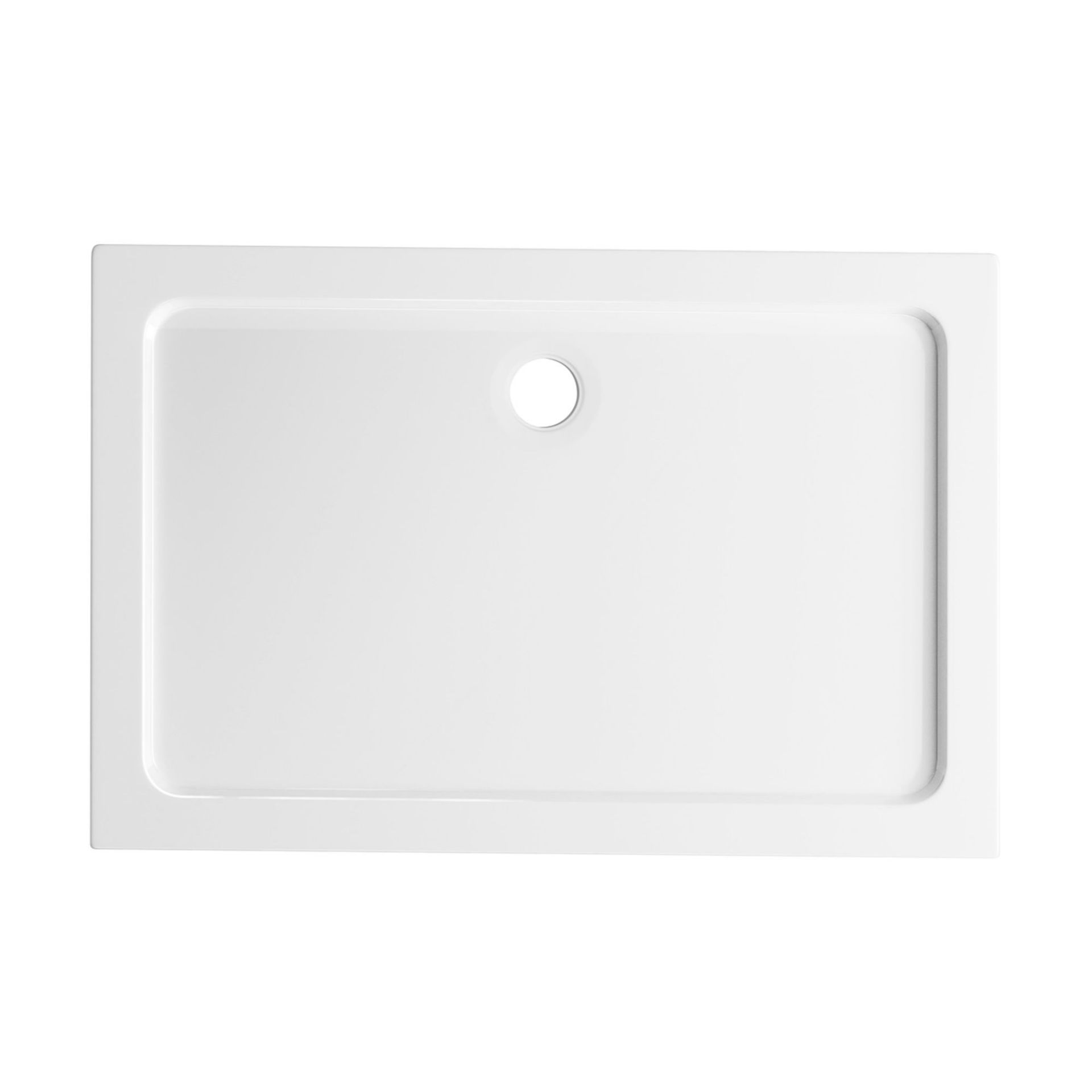 (SP38) 1200x800mm Rectangular Ultra Slim Stone Shower Tray. Low profile ultra slim design Gel coated