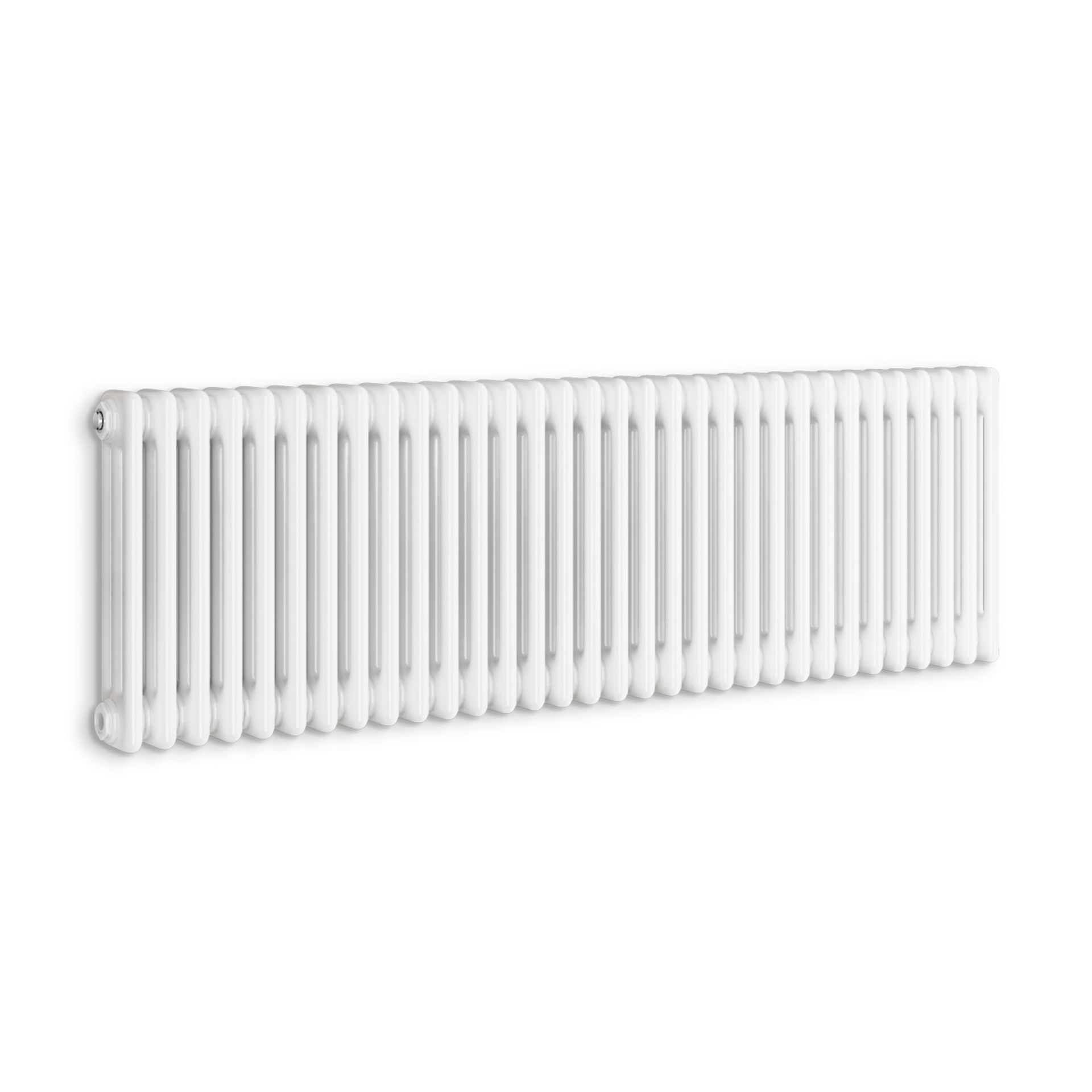 (SP186) 450x1413mm White Triple Panel Horizontal Colosseum Traditional Radiator. RRP £569.99. Made - Image 4 of 4