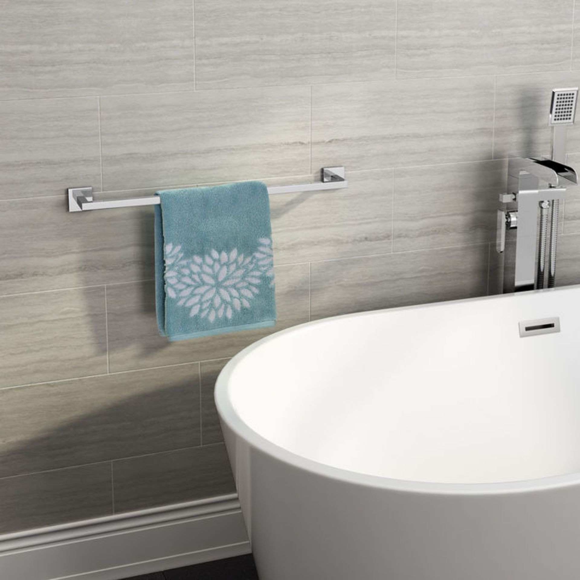 (SP15) Jesmond Towel Rail Finishes your bathroom with a little extra functionality and style Made - Image 3 of 3