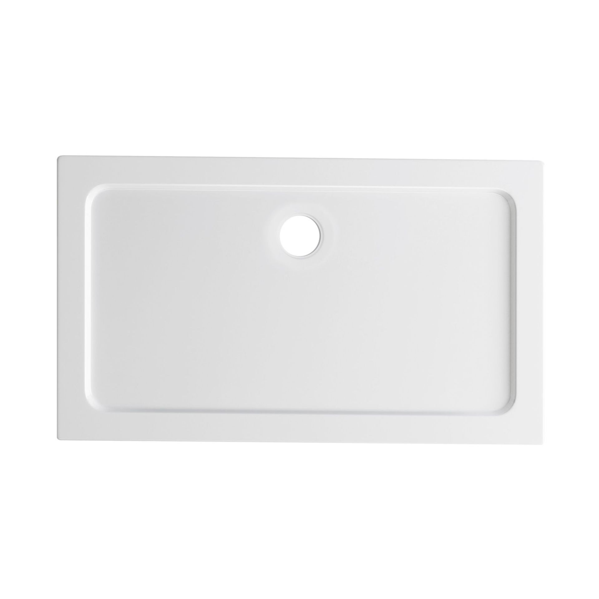 (SP37) 1200x700mm Rectangular Ultra Slim Stone Shower Tray. Low profile ultra slim design Gel coated