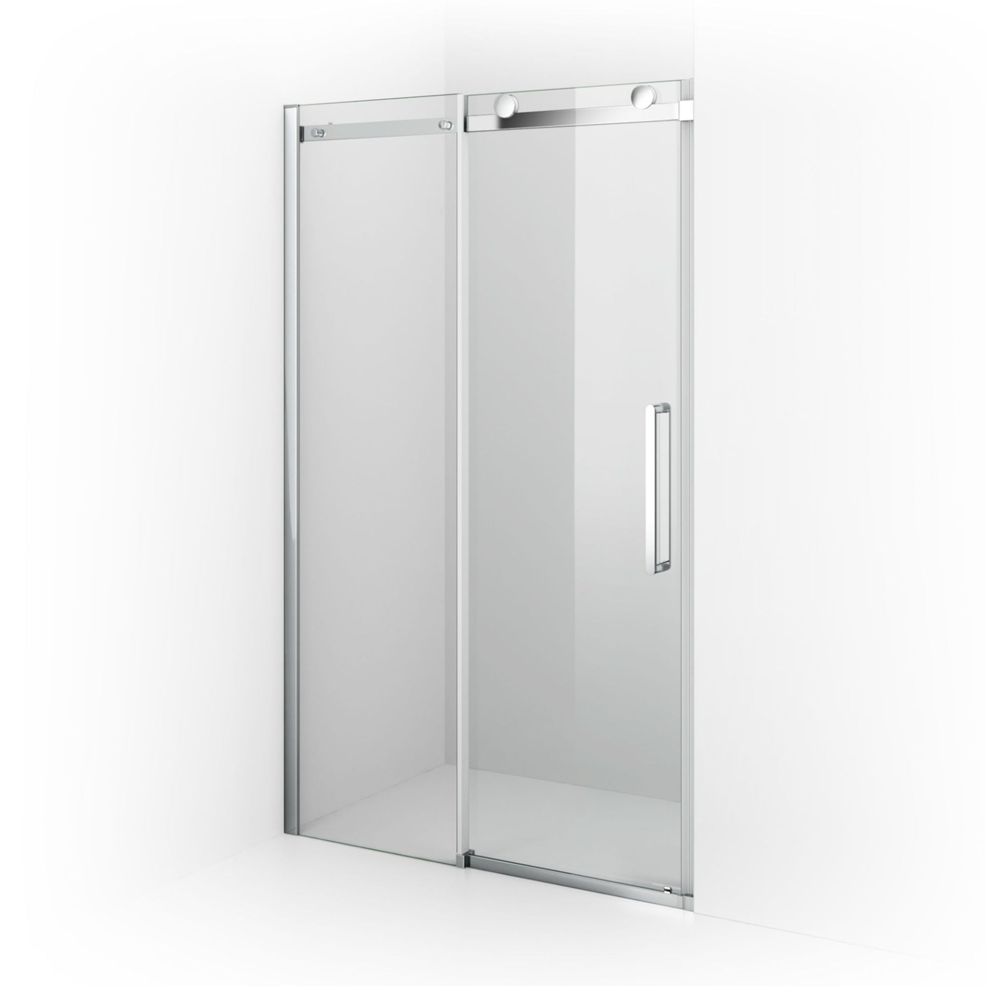 (ED26) 1000mm - 8mm - Designer Frameless EasyClean Sliding Shower Door. 8mm EasyClean glass - Our - Image 4 of 4