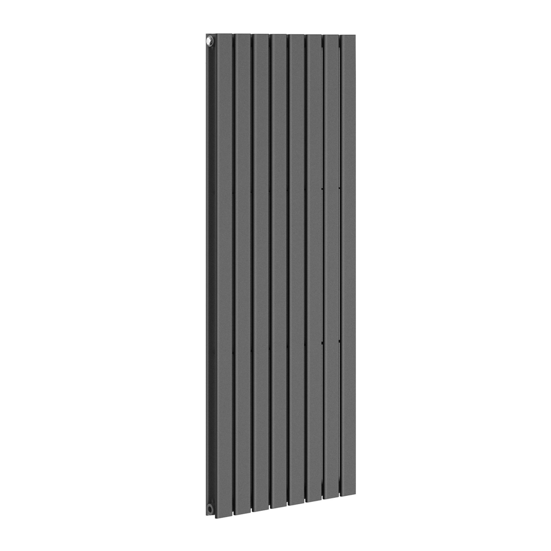 (ED111) 1800x608mm Anthracite Double Flat Panel Vertical Radiator - Premium. RRP £499.99. Made - Image 3 of 3