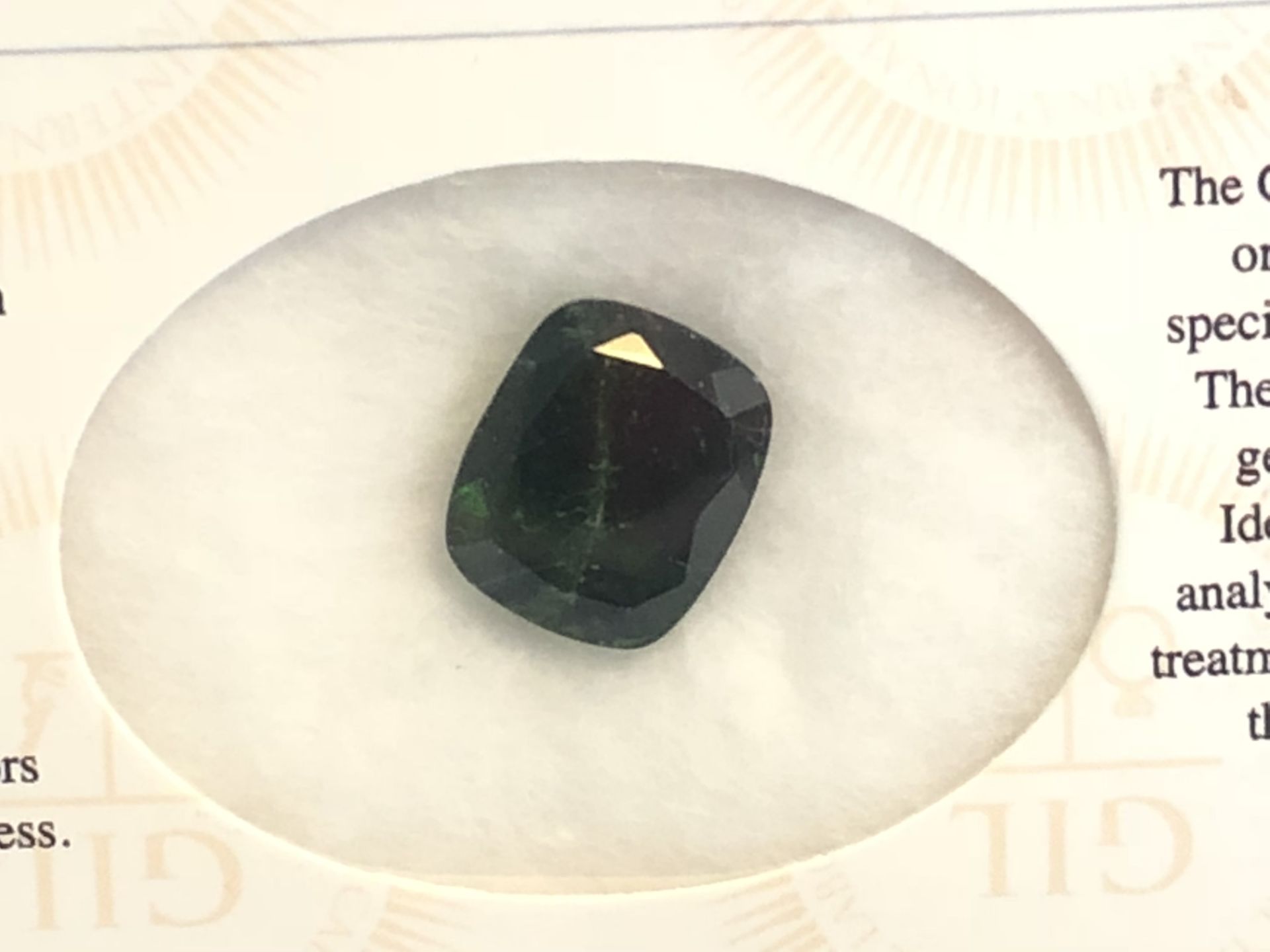 7.85ct Natural Diopside with GIL Certificate - Image 3 of 3