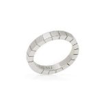 Cartier 18k White Gold Lanieres Band Ring