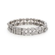 Bulgari 18k White Gold Diamond Lucéa Bracelet