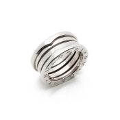 Bulgari 18k White Gold B.Zero 1 Band Ring