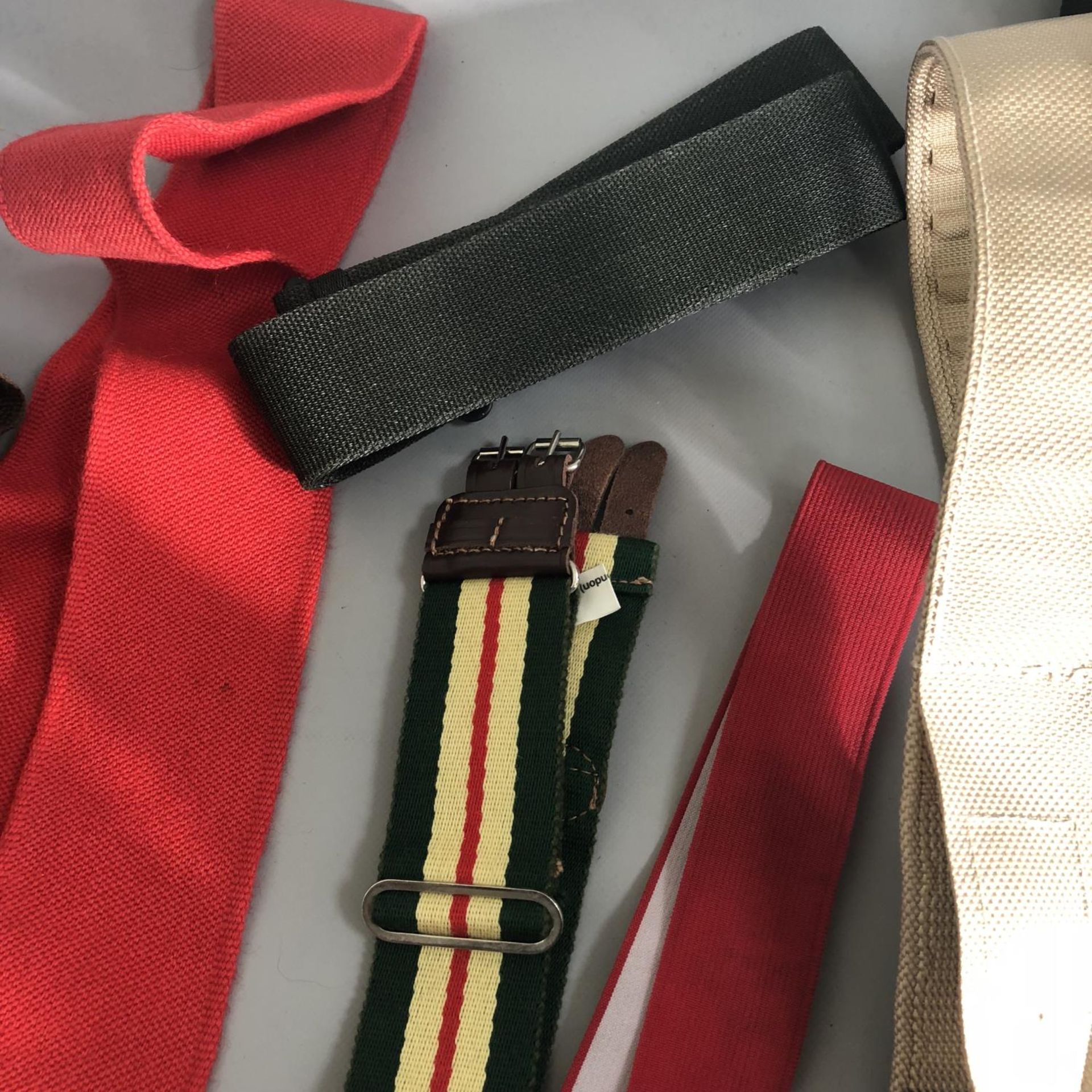 A collection of military uniform belts - Image 5 of 5