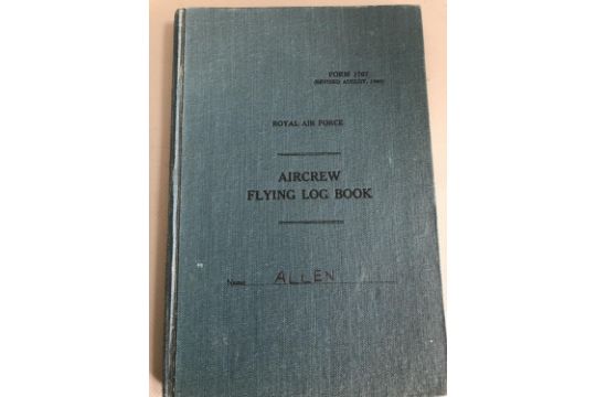 An Interesting Bundle Of RAF Items Royal Air Force Form 1767 Flying Log 