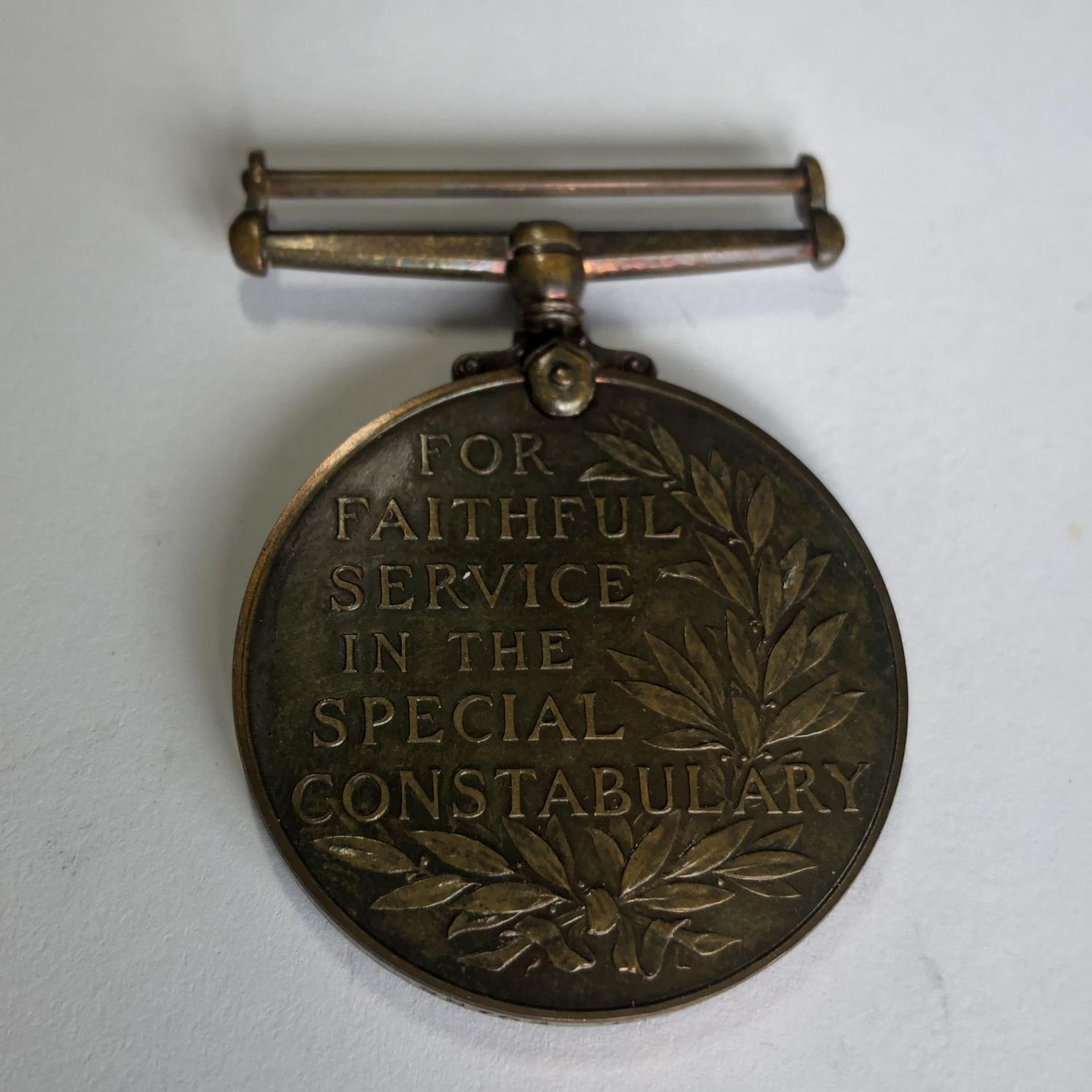 WWII George VI Special Constabulary Faithful Service Medal - Thomas J Evans - Image 2 of 3
