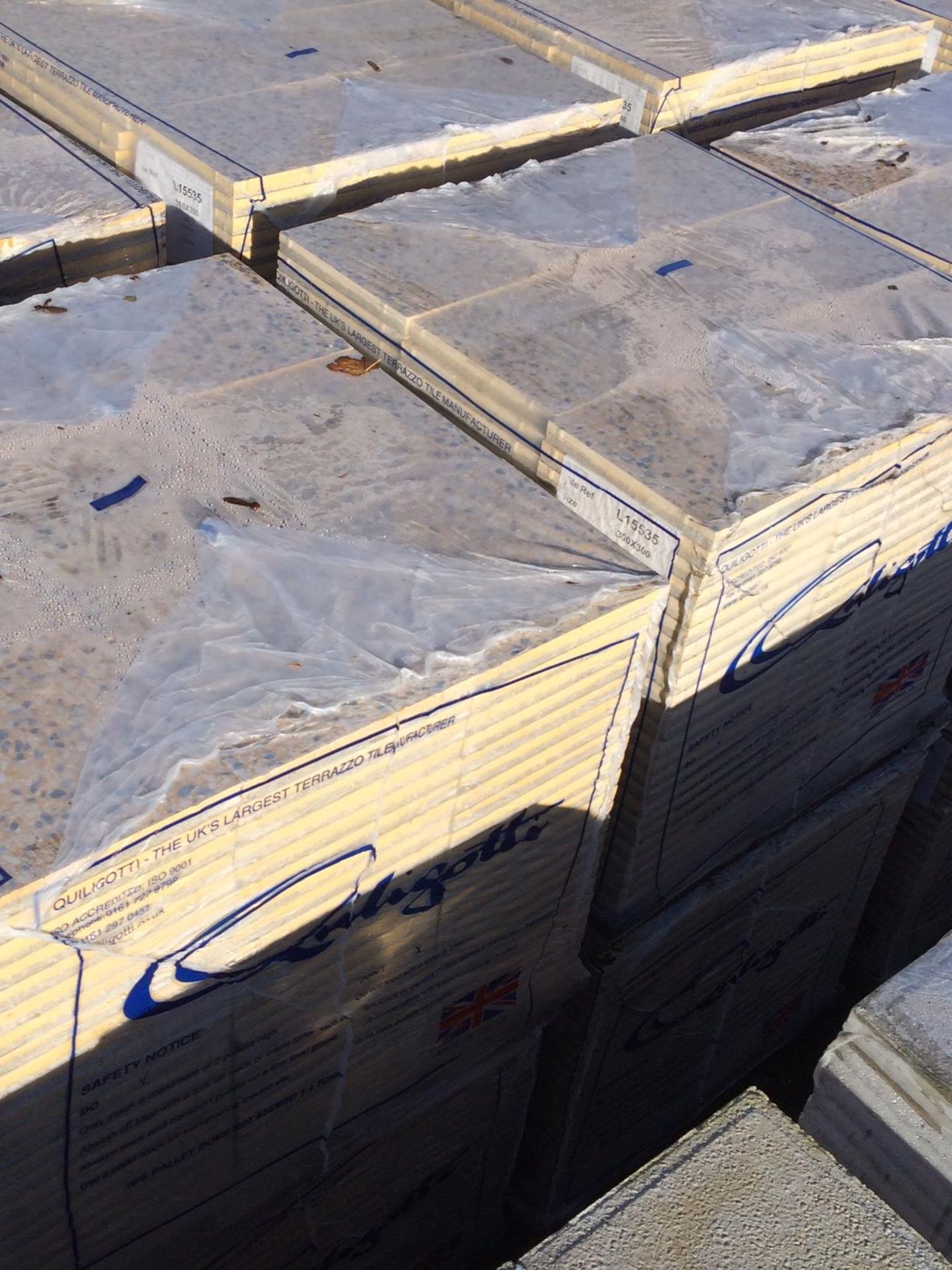 1 x Pallet of Brand New, Terrazo Quiligotti Commercial Floor Tiles. (Manufactuer code L15535) 20