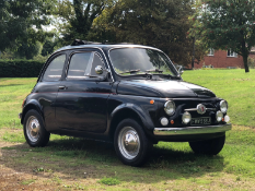 1971 Fiat 500 Lusso in Black / Tan (498 cc)