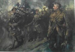 Thomas Hutchinson Peddie 1870-1954 Exhibited AAS, "Highland Regiment"