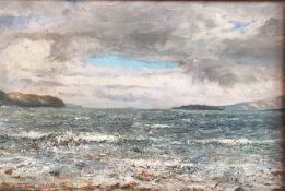 William Arthur Laurie Carrick 1879-1964 RSA,RSW Oil "Broadford Bay" Isle of Skye