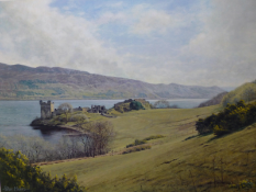 Urquhart Castle, Loch Ness by Peter Munro Born 1954, Exhibited R.S.A, Limited Edition Print