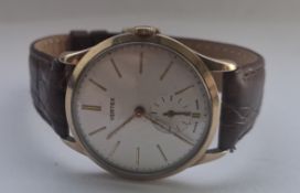 Mid 20th Century 9Ct Gold Vertex Men's Mechanical Watch