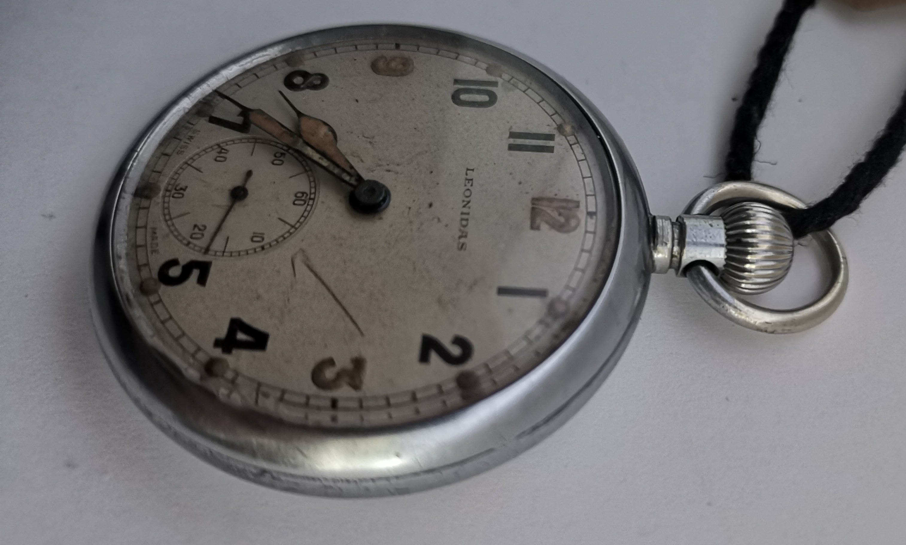 WW2 Leonidas Military Pocket Watch - Image 3 of 3