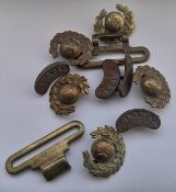 Group Of Military Cap/Belt Buckles