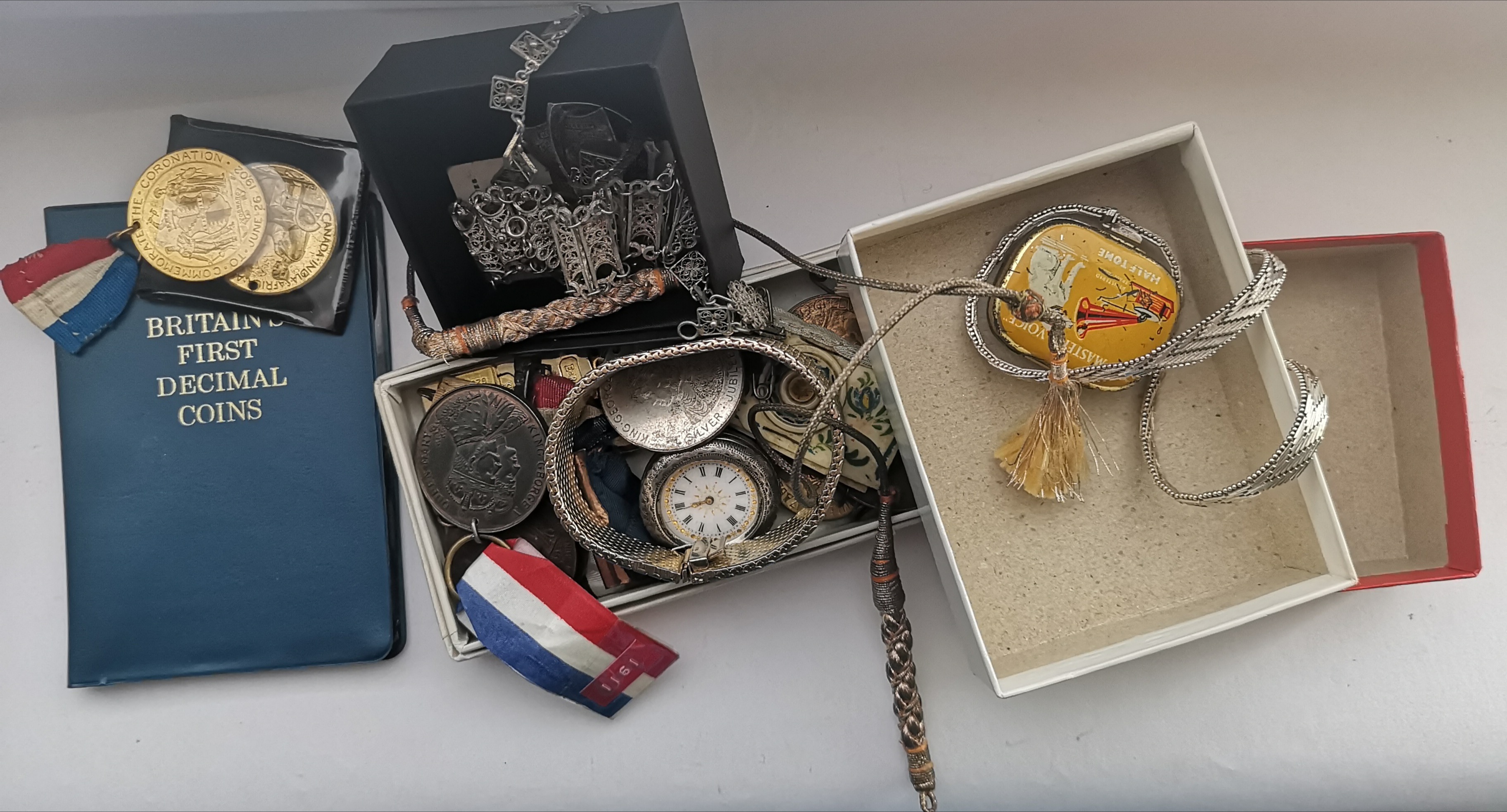 Group Of Military Medals And Other