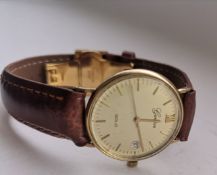 9Ct Gold Geneve Mens Watch